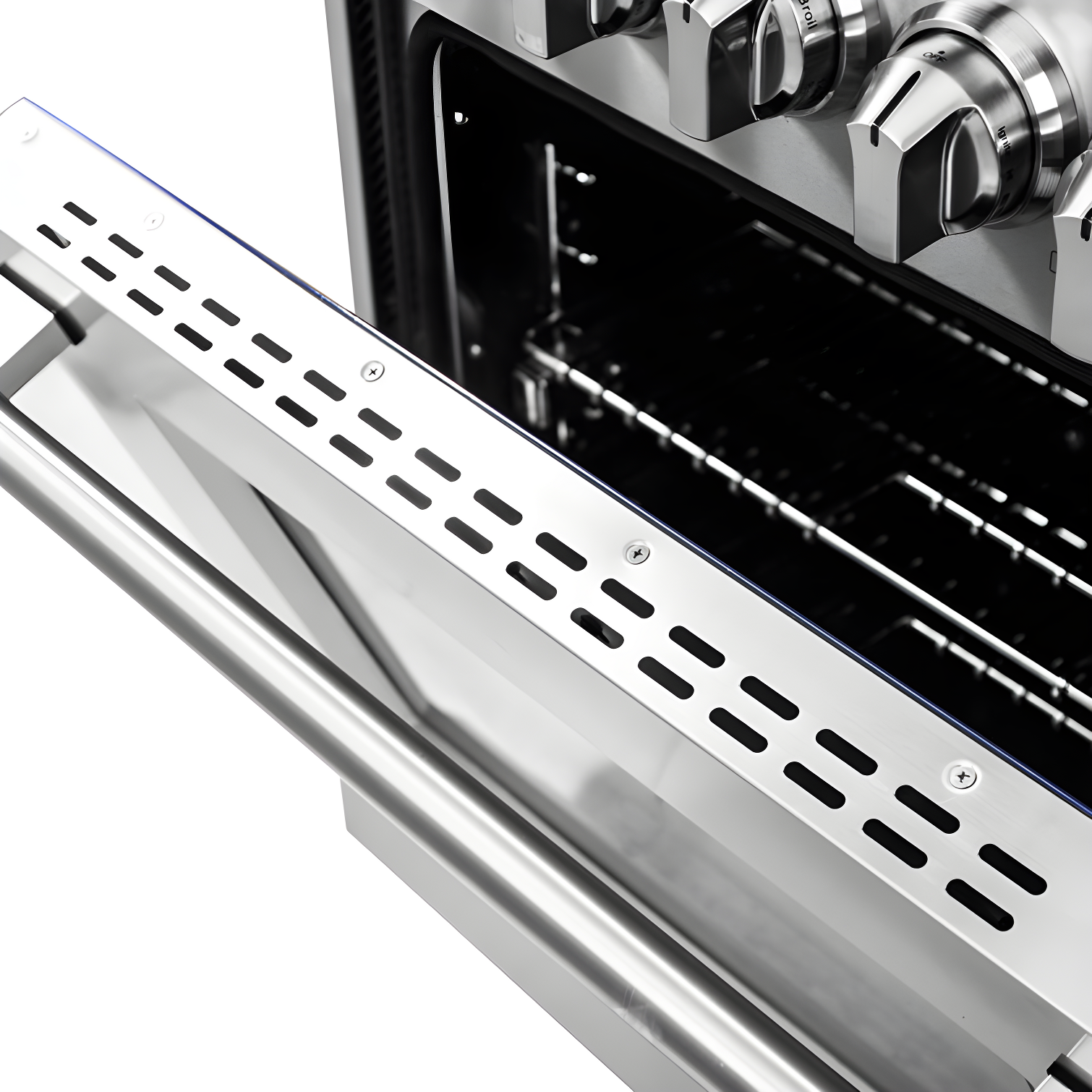 Massimo 36-inch Dual Fuel Range, 6 Burners, 5.36 cu.ft. True Convection Oven, Air Fryer & Griddle