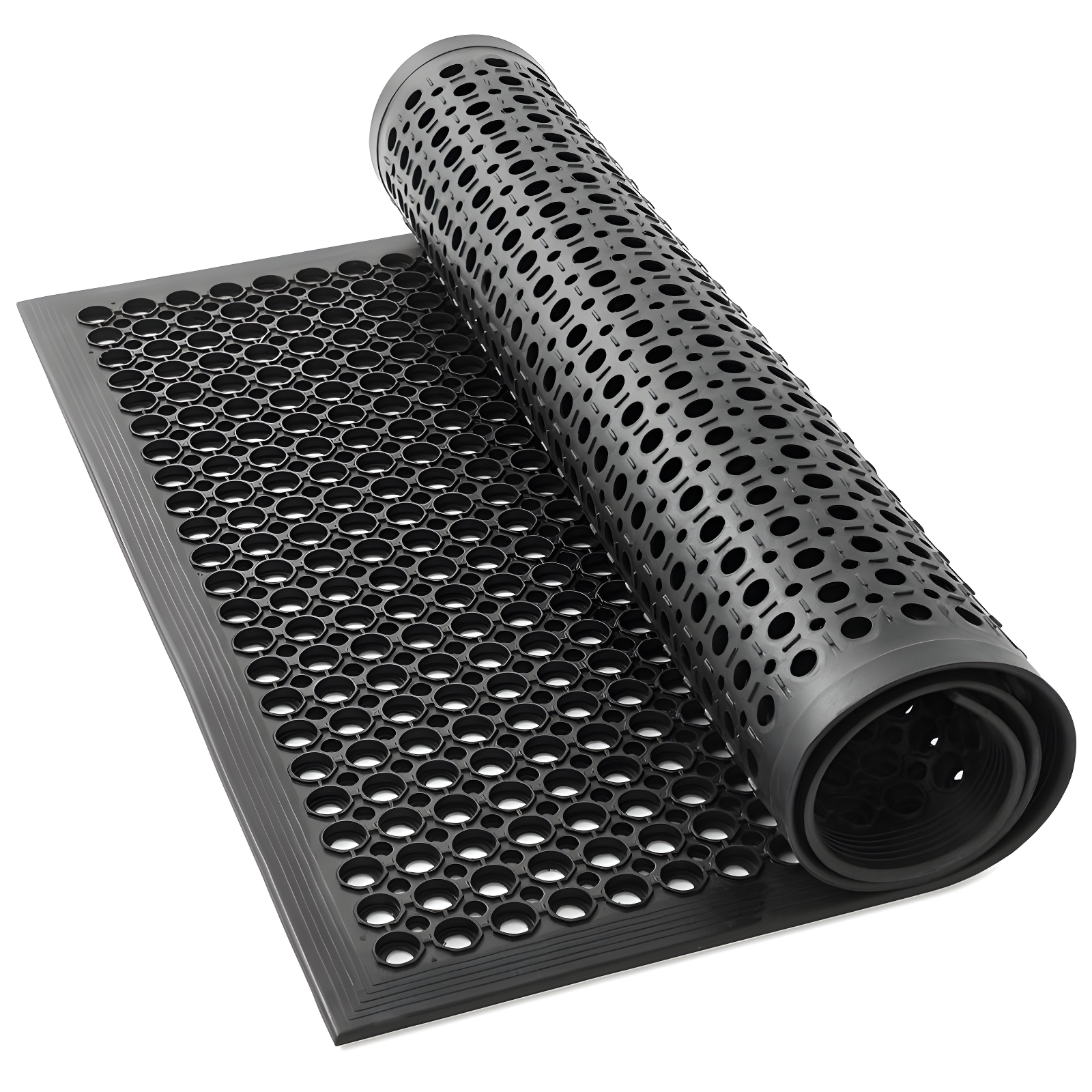 GRIDMANN Anti-Fatigue Restaurant Floor Mat, Non-Slip Rubber Drainage Mat