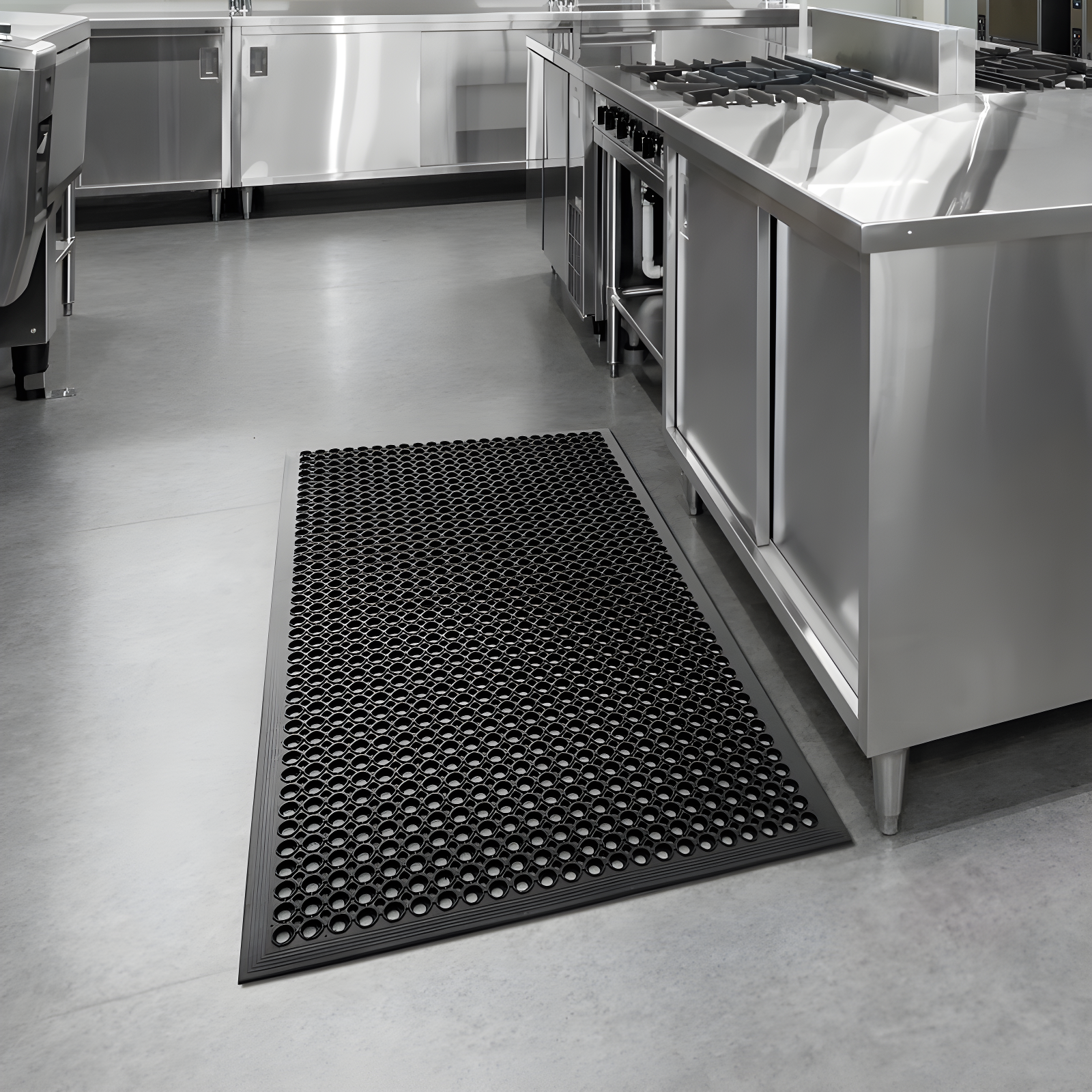 GRIDMANN Anti-Fatigue Restaurant Floor Mat, Non-Slip Rubber Drainage Mat