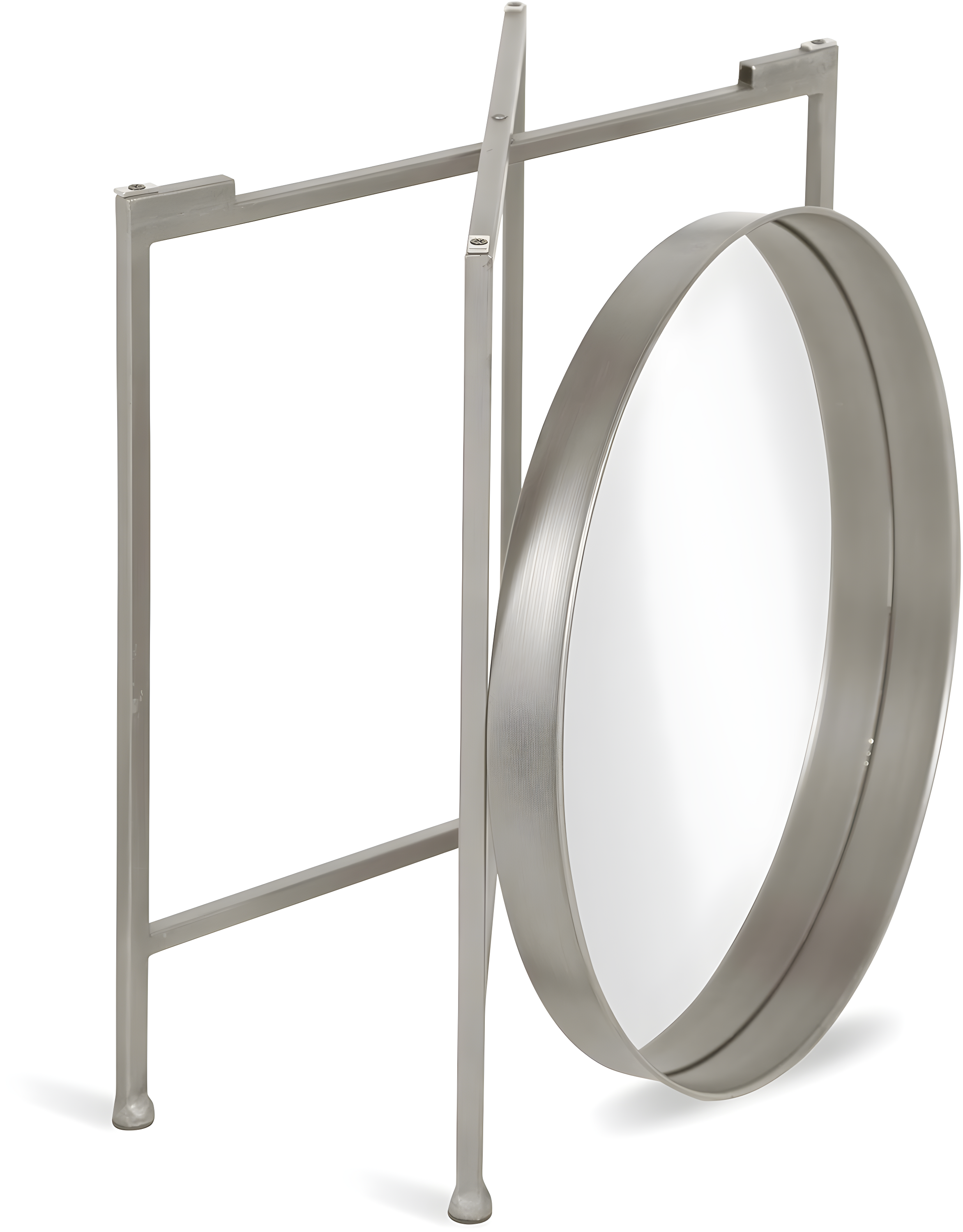 Kate and Laurel Celia Round Metal Side Table, 18.25x18.25x22, Silver
