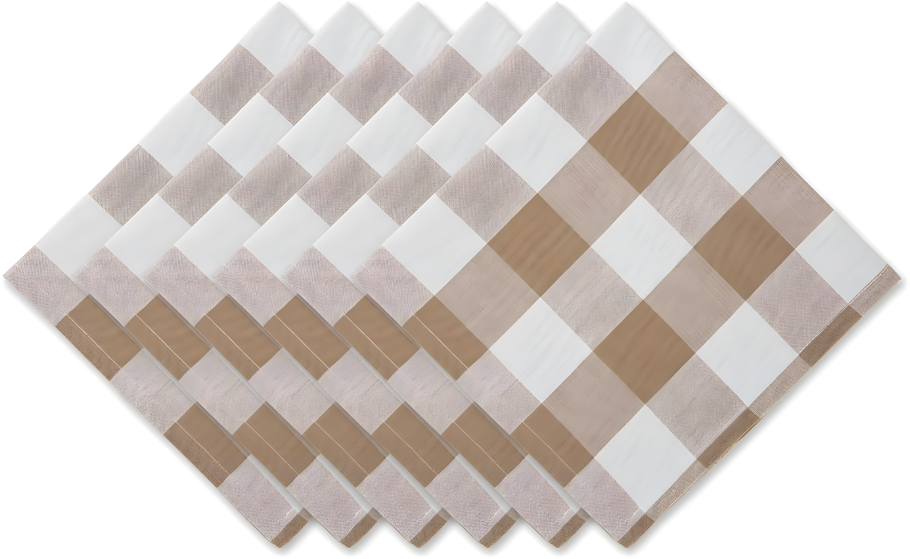 Dusty Lilac Buffalo Check Ribbed Placemat (Set of 6)