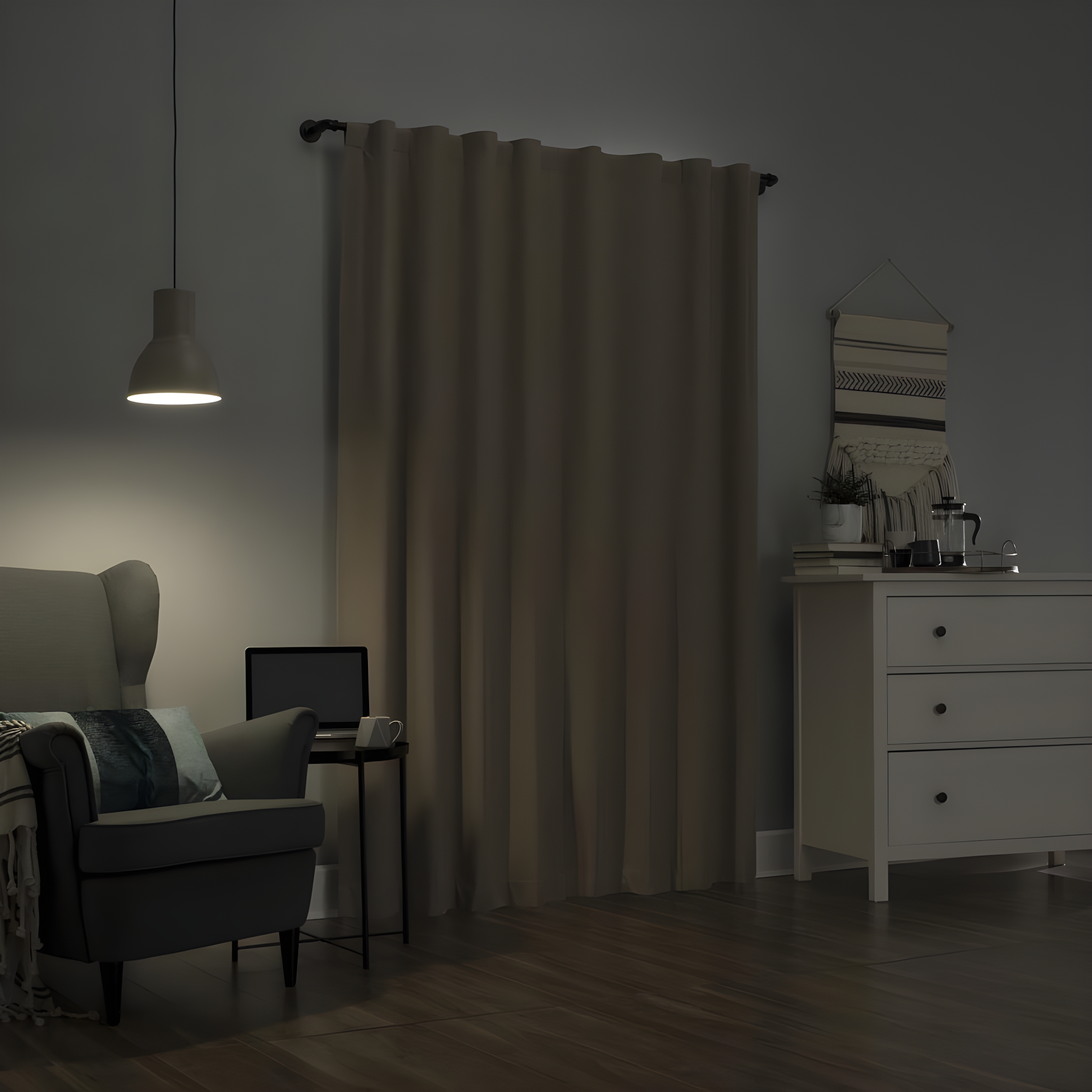 40"x84" Sun Zero 100% Blackout Cyrus Thermal Back Tab Curtain Panel Beige: Modern Indoor Solid Polyester