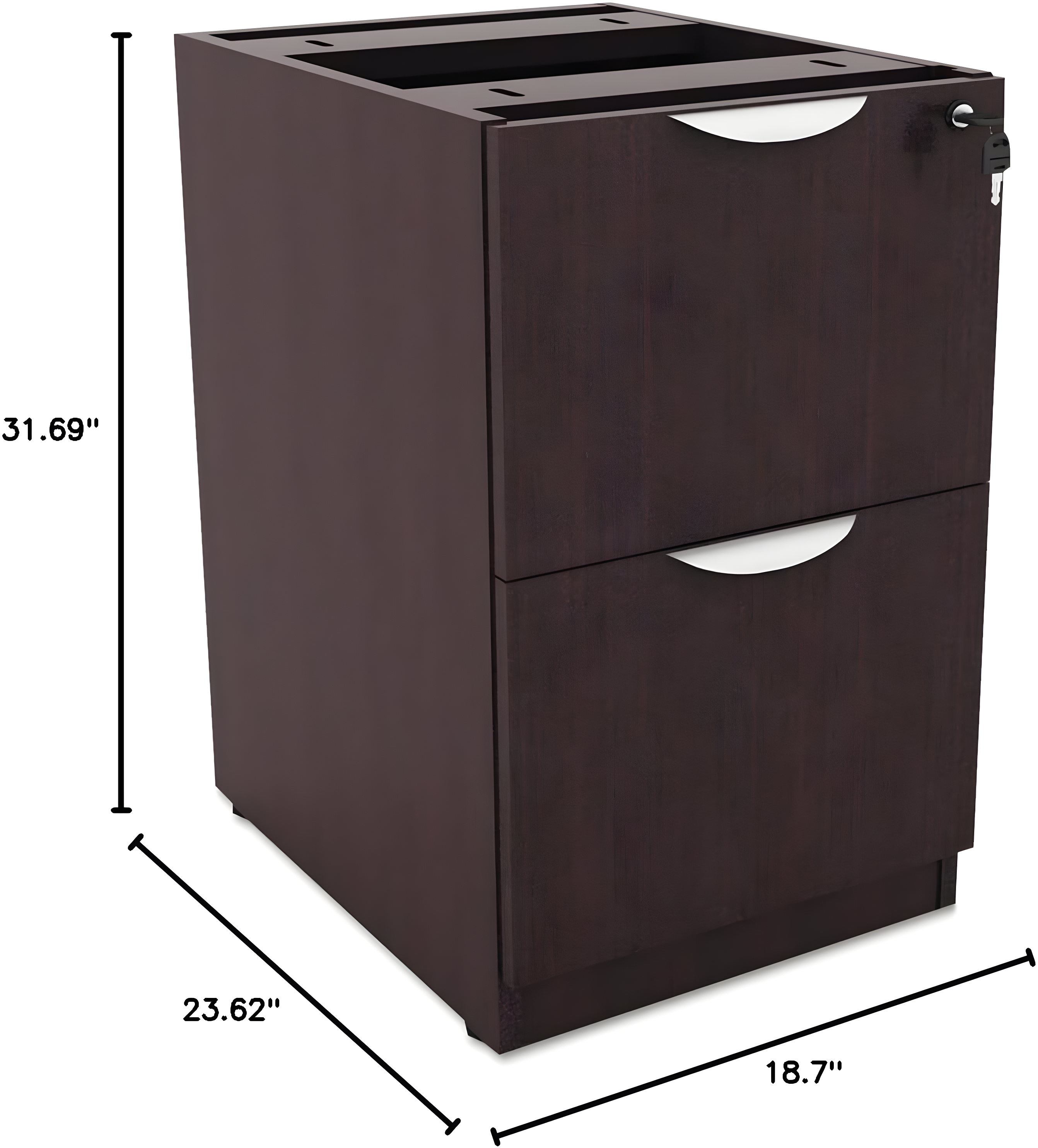 Valencia 15.625'' Wide 2 -Drawer File Cabinet