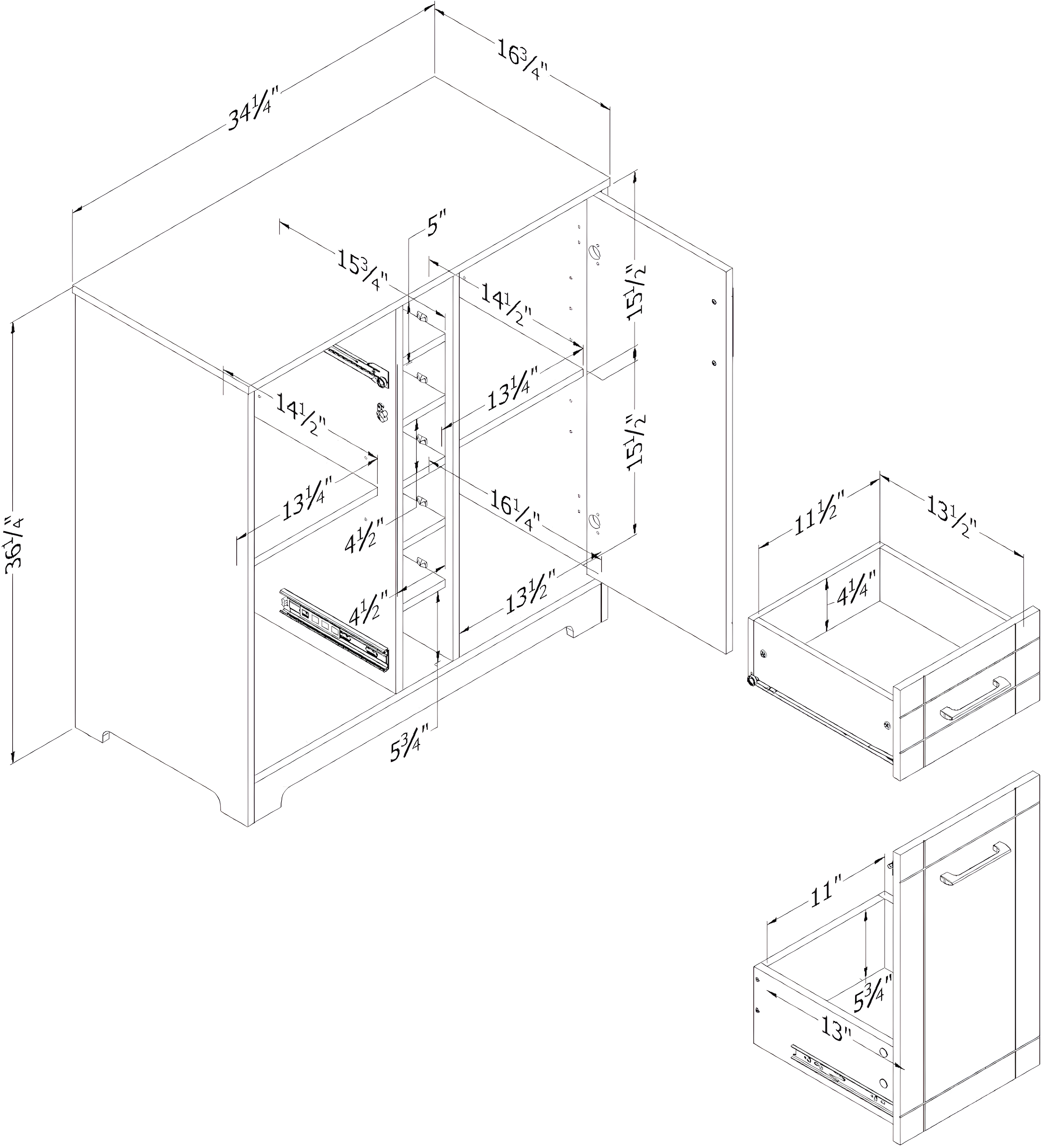 Vietti 35.63'' Bar Cabinet