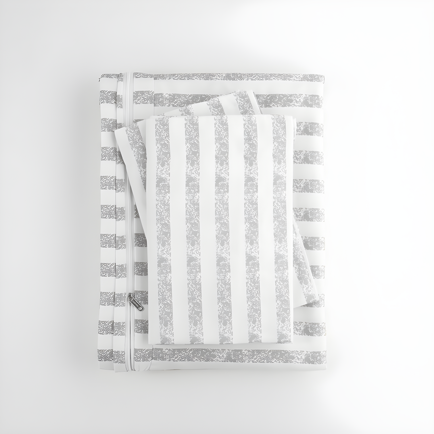 Becky Cameron 3 Piece Rugged Stripe Pattern Duvet Cover Set