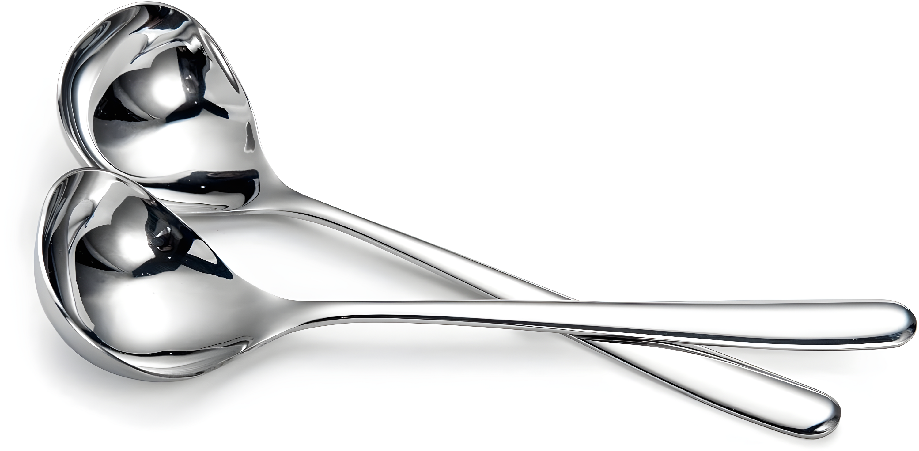 IMEEA 8-Inch Small Ladles for Serving Sauce SUS304 Stainless Steel Gravy Ladle Soup Spoon, Set of 4