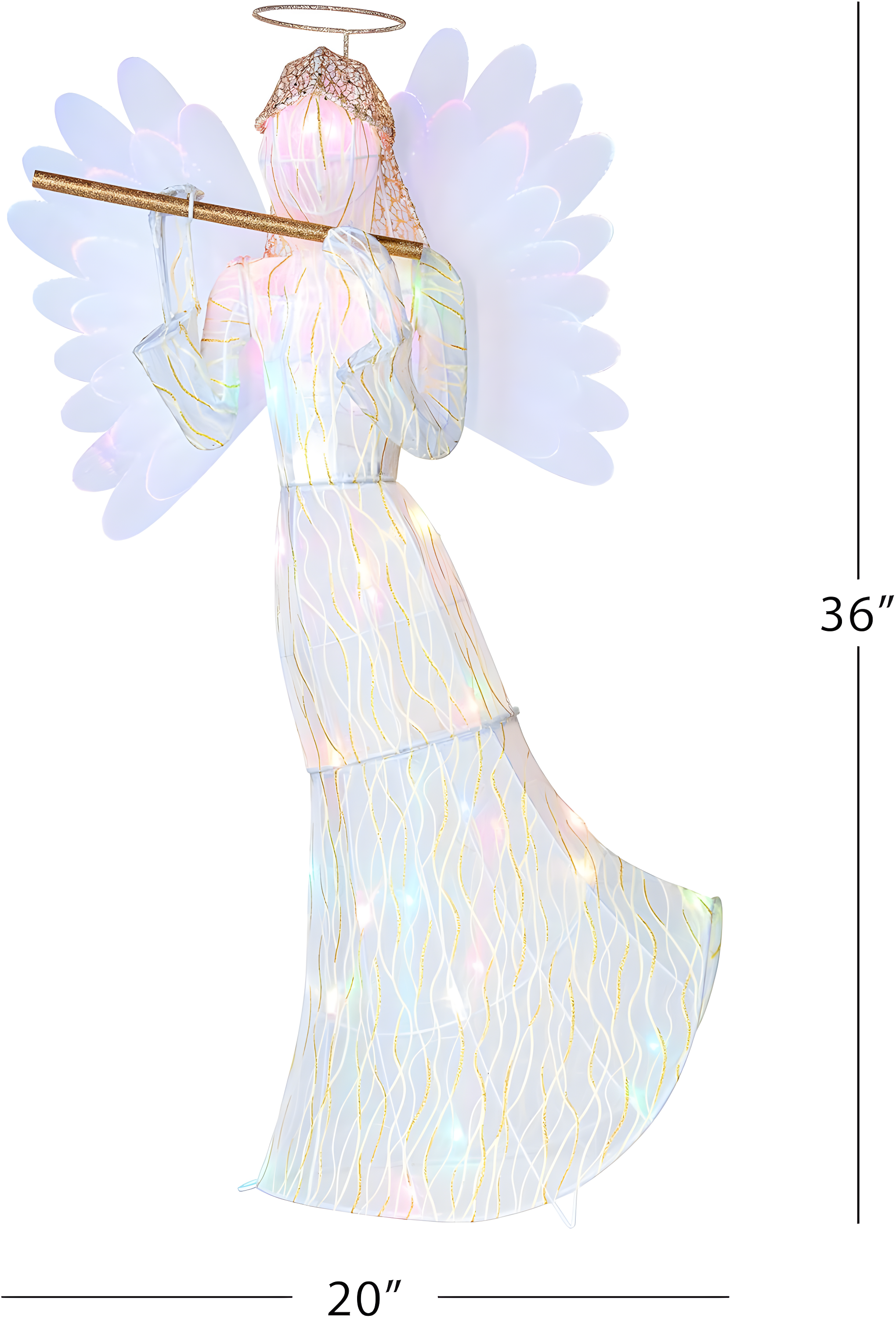 Mr. Christmas 3' Outdoor Animated Fiber-Optic Angel
