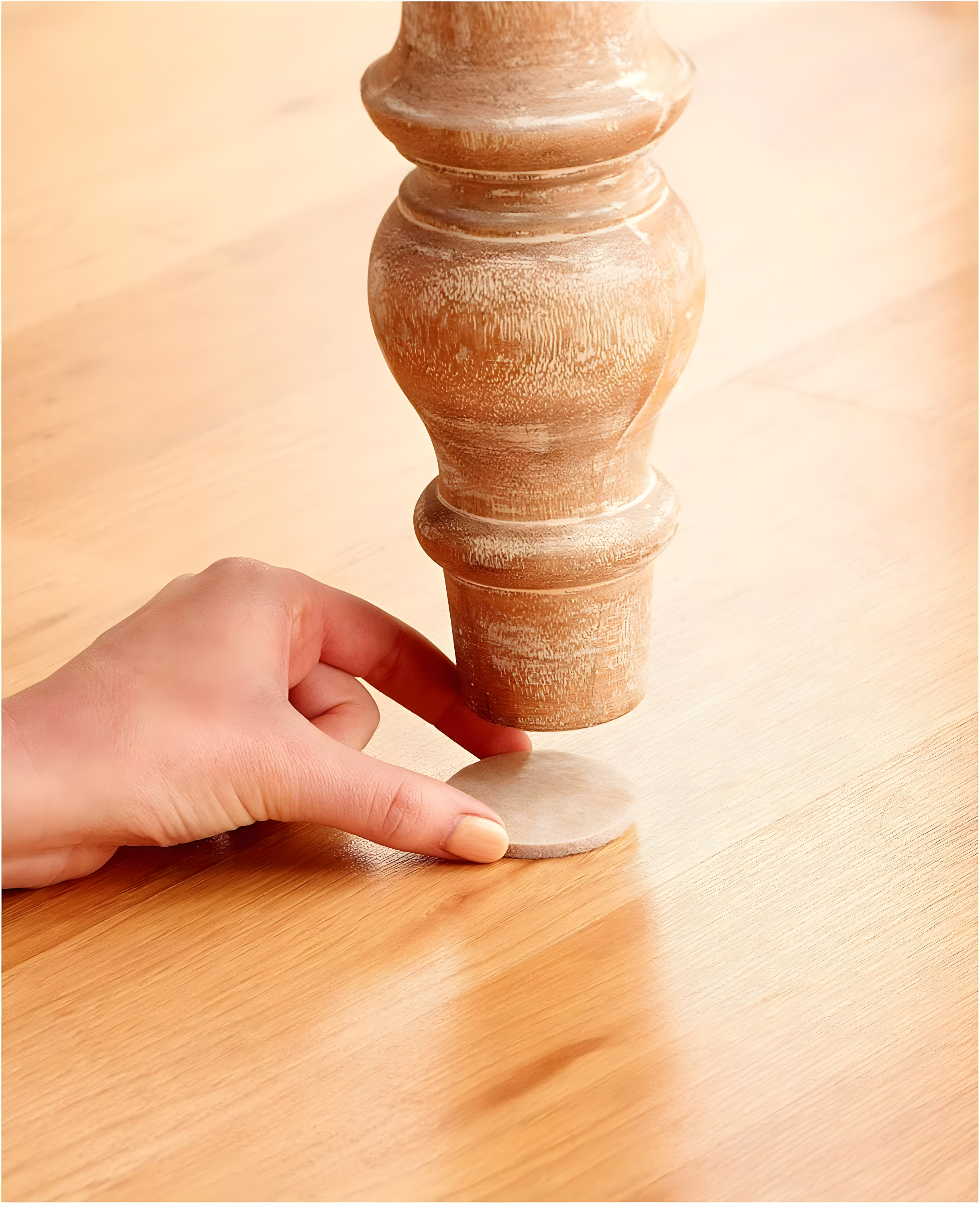 Scotch 1" 32pk Felt Pads Beige: Anti-Scratch Furniture & Chair Leg Protection, Floor Pad, 1" x 0.2" Felt, 32ct