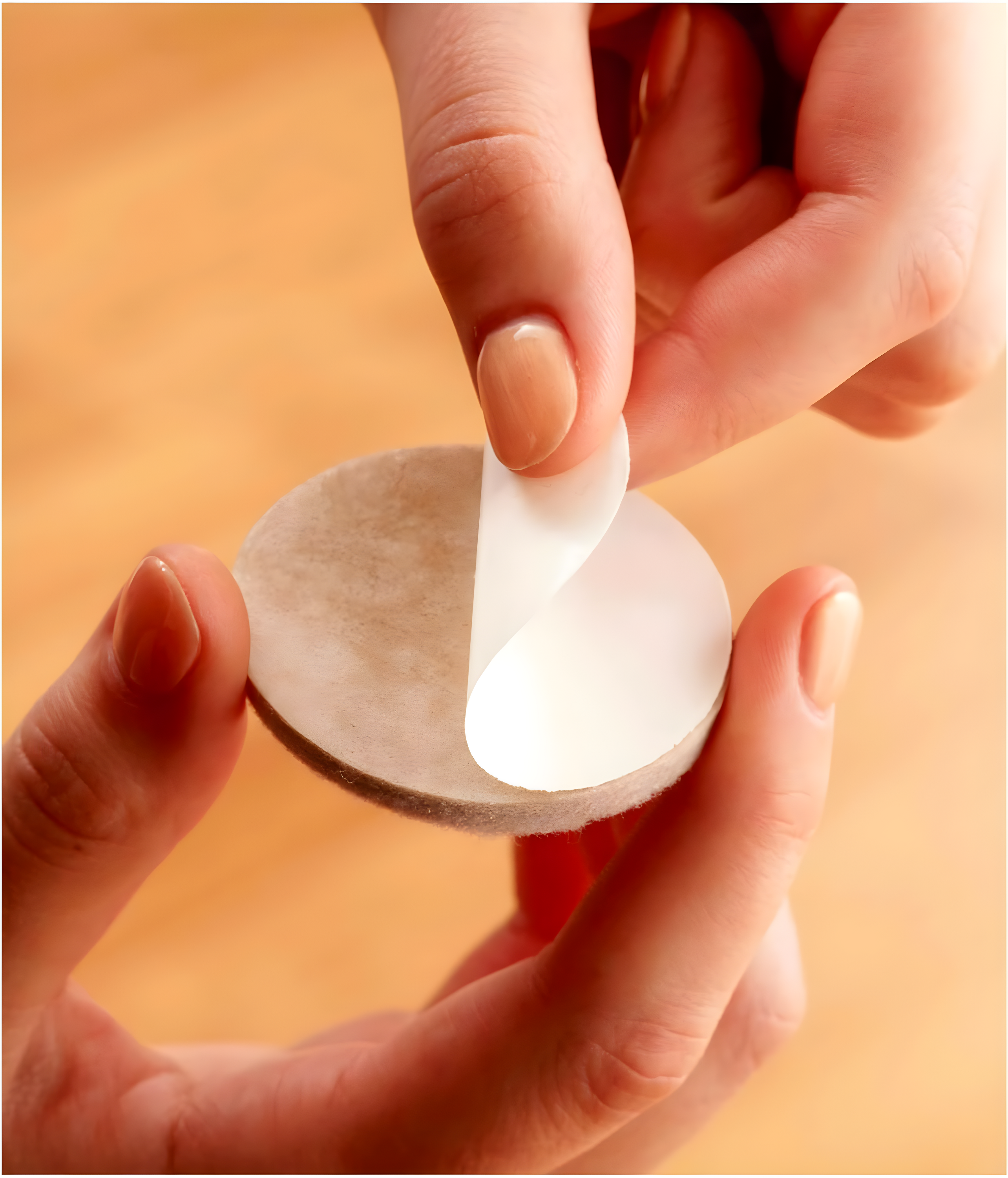 Scotch 1" 32pk Felt Pads Beige: Anti-Scratch Furniture & Chair Leg Protection, Floor Pad, 1" x 0.2" Felt, 32ct