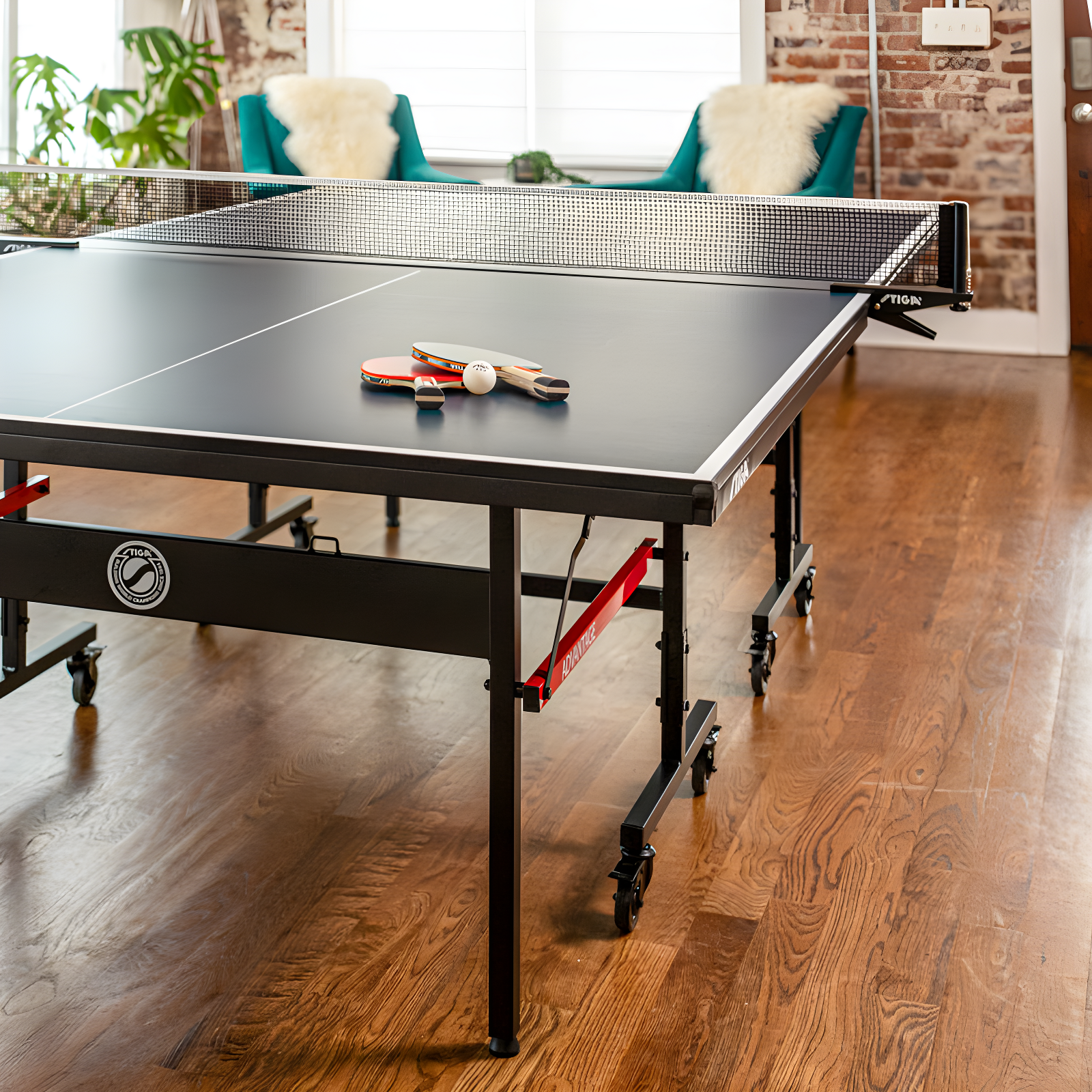 STIGA STIGA Advantage Competition-Ready Indoor Table Tennis Table - 95% Preassembled Out of the Box