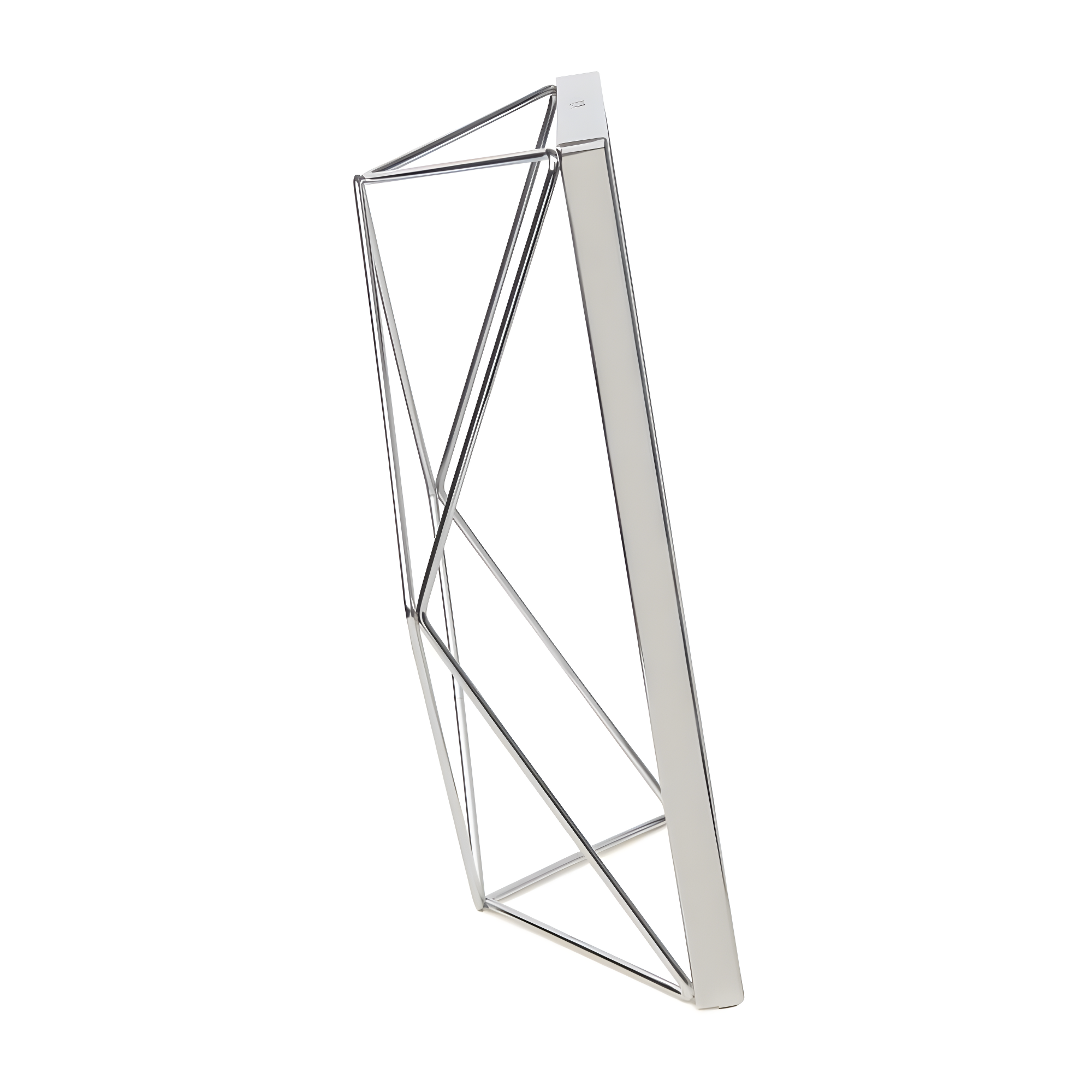Umbra 5"x7" Prisma Picture Frame Chrome: Modern Geometric Design, Steel Material, Wall or Tabletop Display