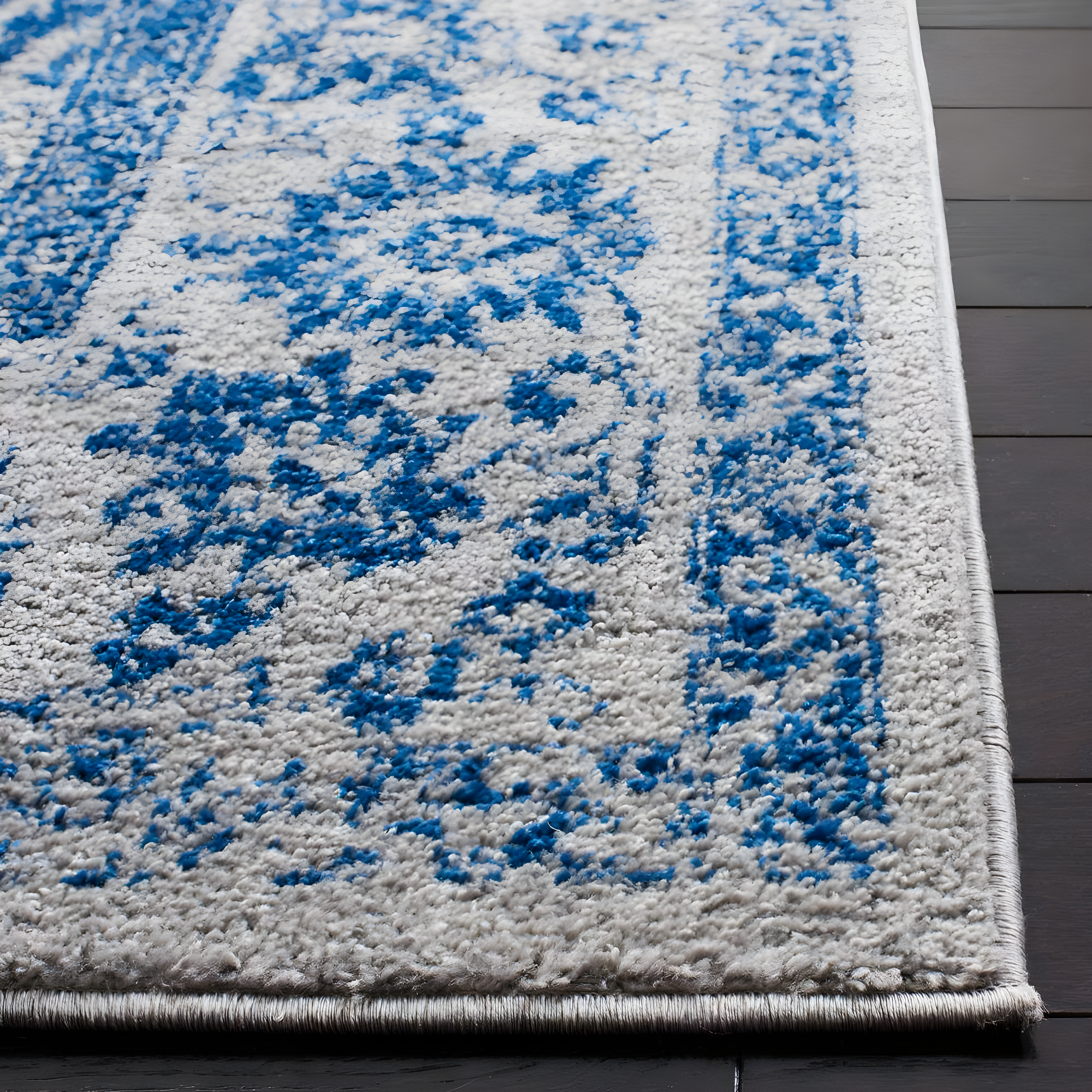 Adirondack ADR109 Machine Made Indoor Area Rug - Grey/Blue - 4'x6' - Safavieh