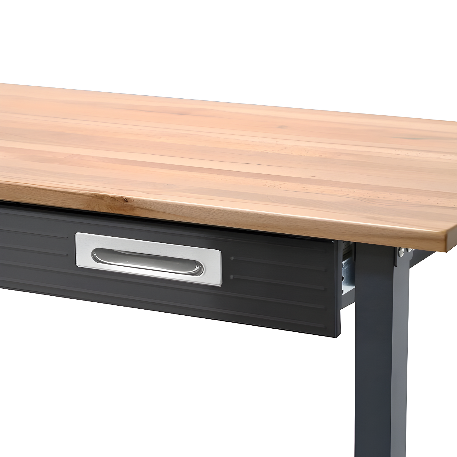 48" W Wood Top Workbench with Wheels