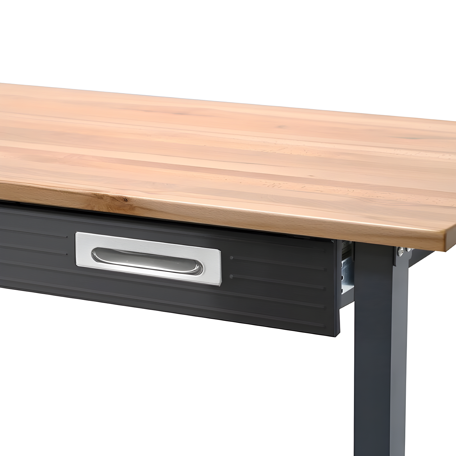 48" W Wood Top Workbench with Wheels