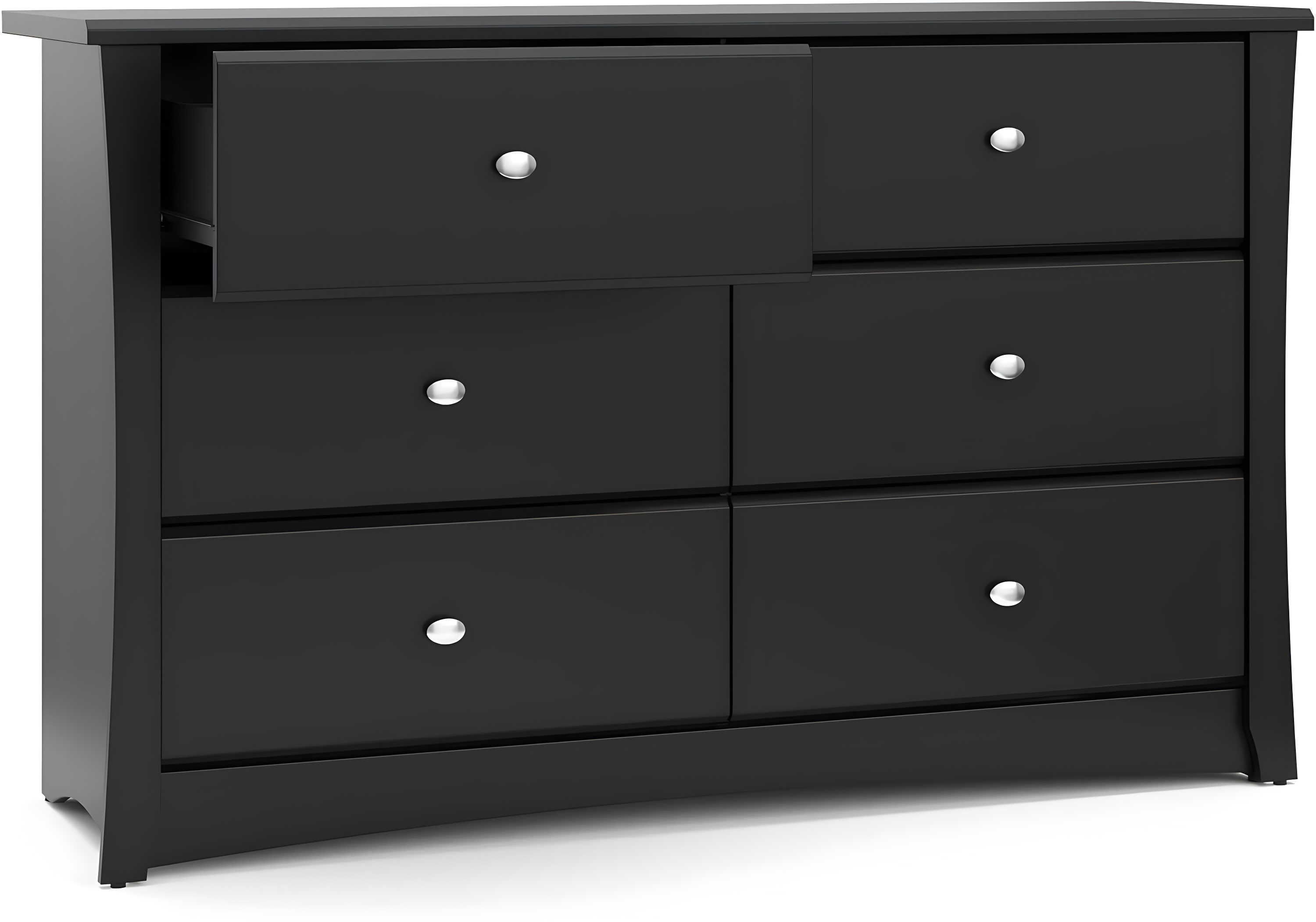 Crescent 6 Drawer Double Dresser