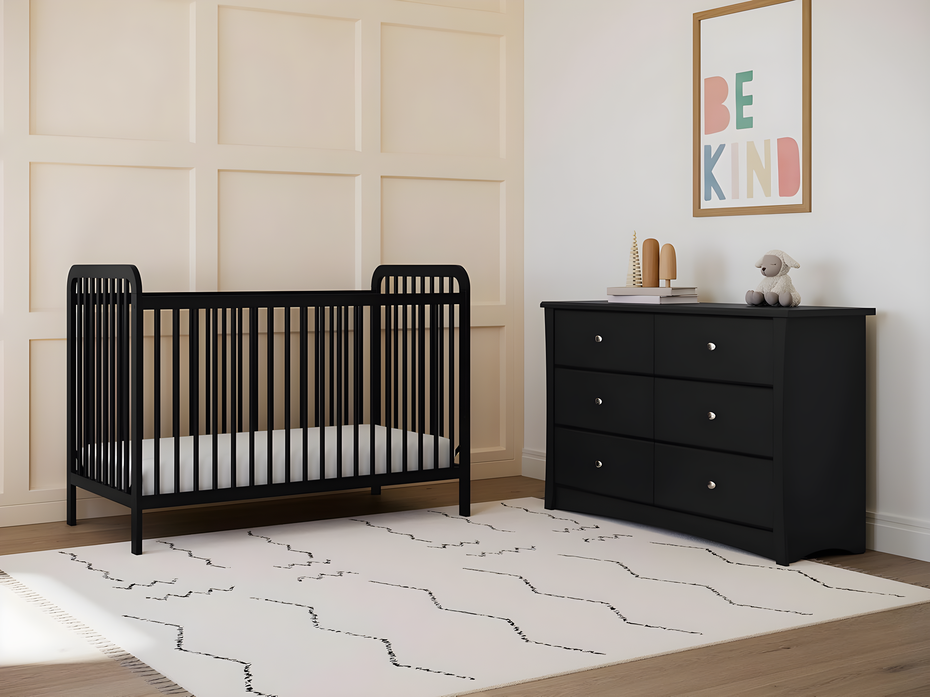 Crescent 6 Drawer Double Dresser