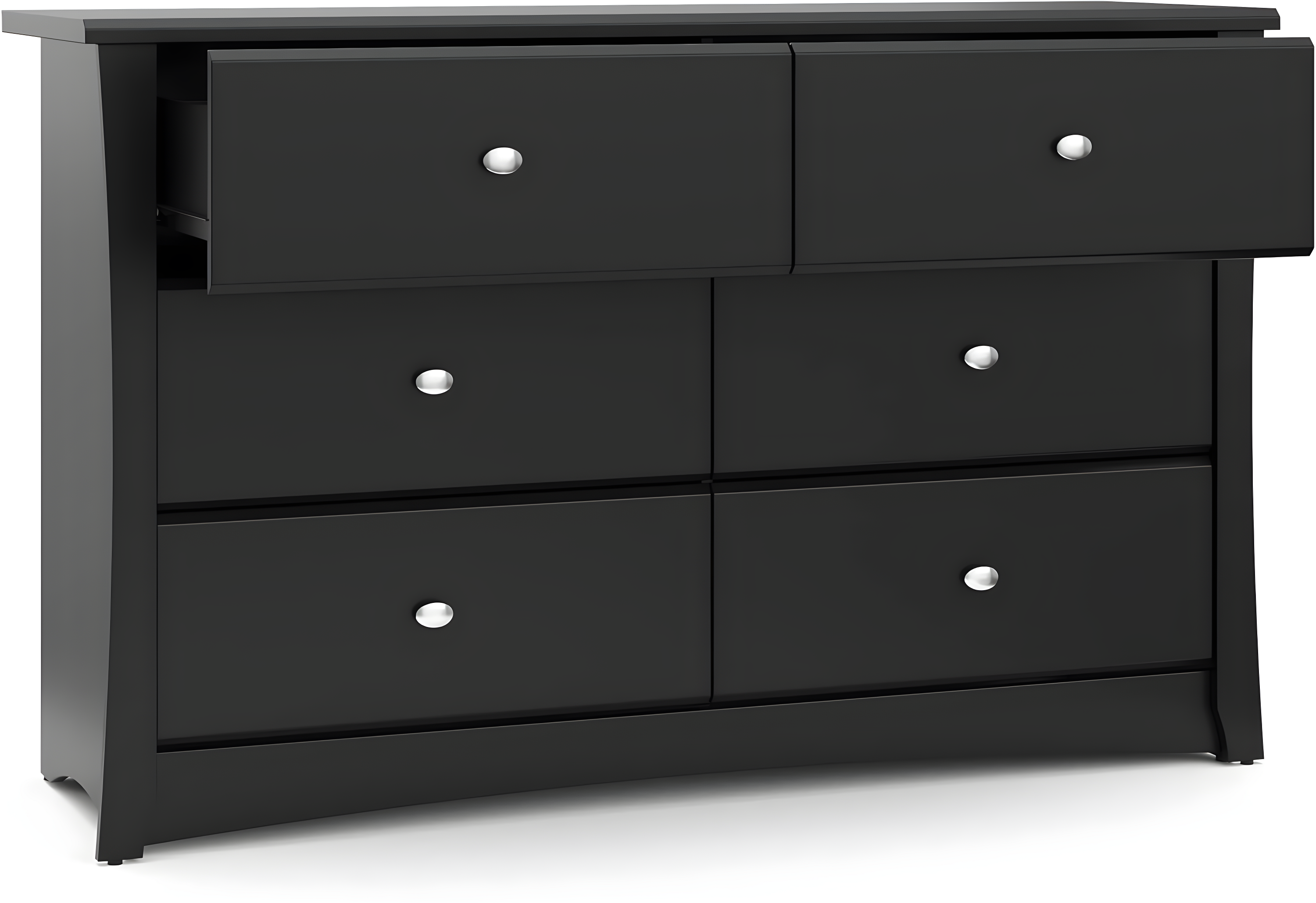 Crescent 6 Drawer Double Dresser