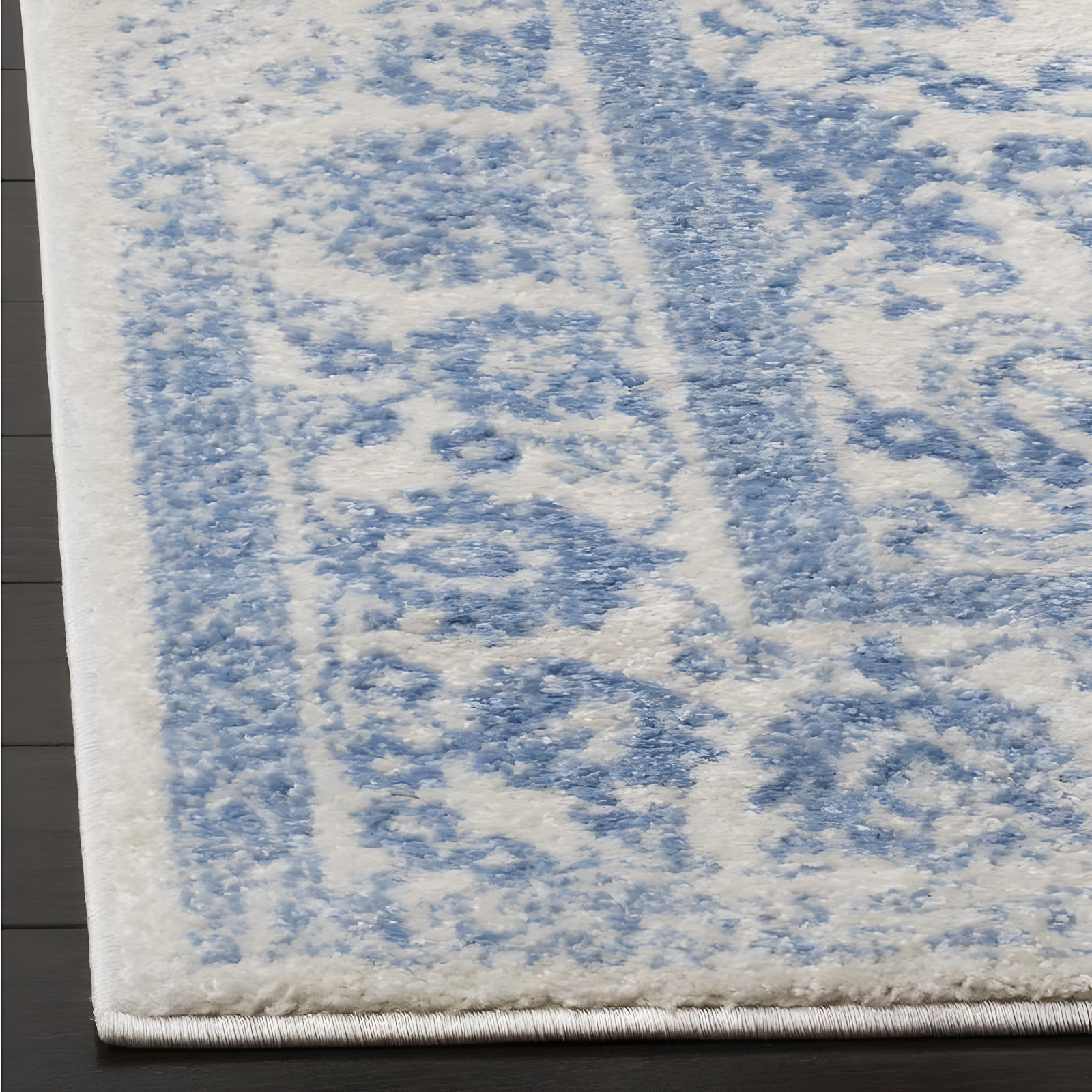 Adirondack ADR109 Machine Made Indoor Area Rug - Ivory/Light Blue - 6'x9' - Safavieh