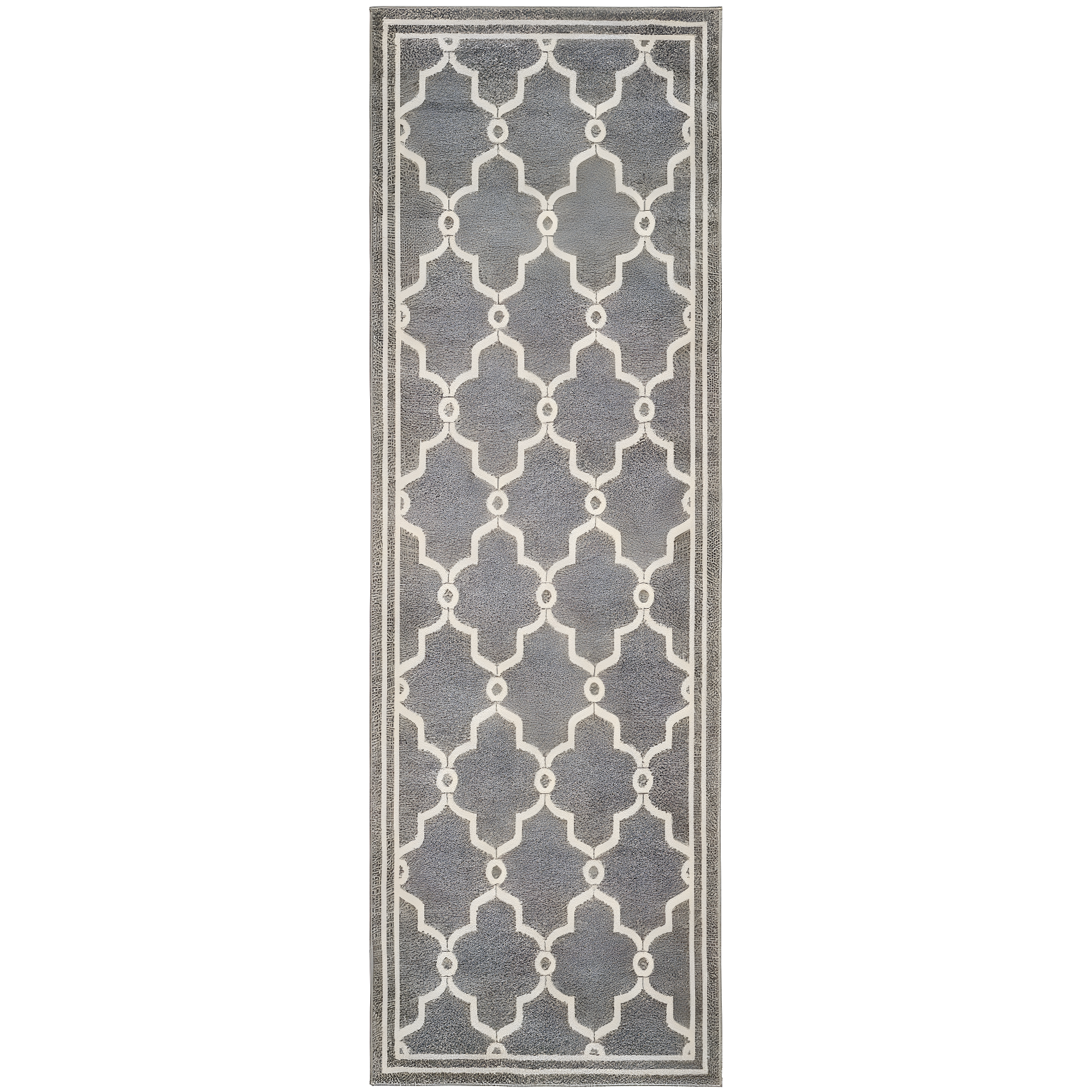Amherst AMT414 Power Loomed Indoor Runner Rug - Dark Grey/Beige - 2'3"x11' - Safavieh