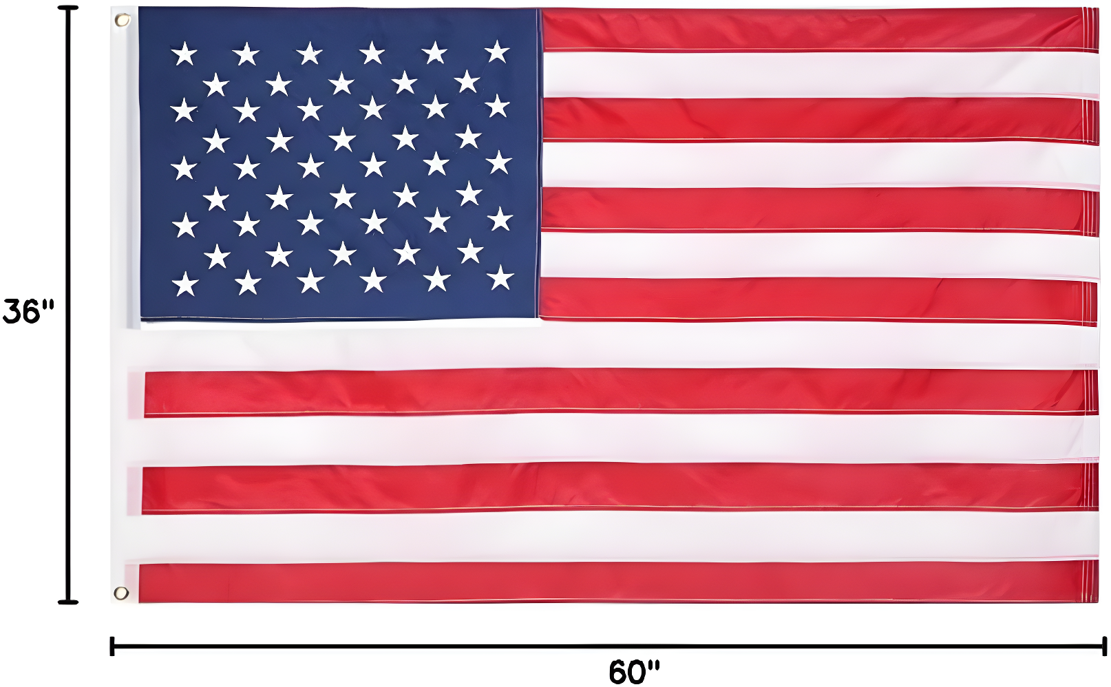 American Flag 3x5 Waterproof Outdoor, Heavy Duty Fade Resistant Bright Color - Long Lasting Polyester Cotton Blend with Brass Grommets