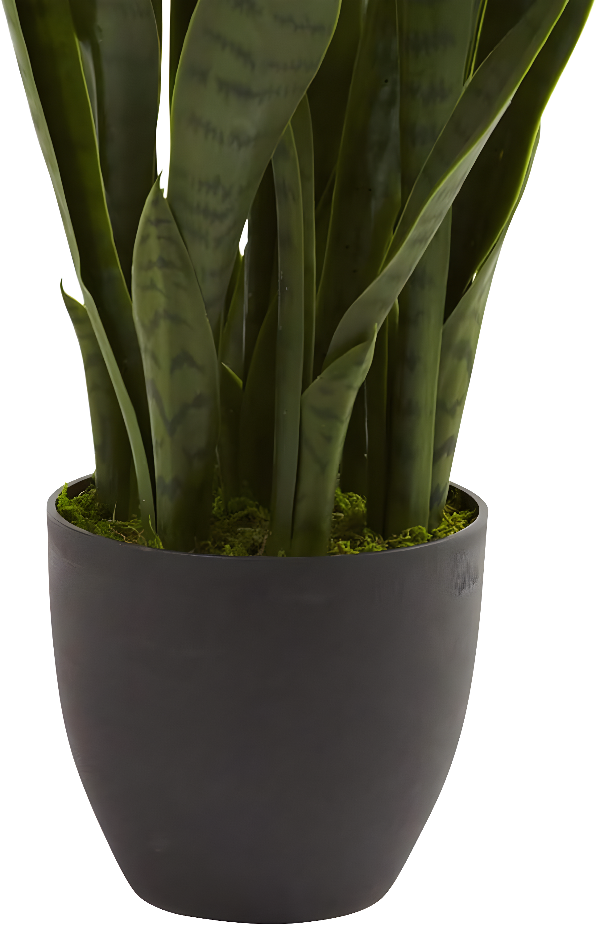 Nearly Natural 35" Sansevieria Artificial Plant in Plastic Planter, Green
