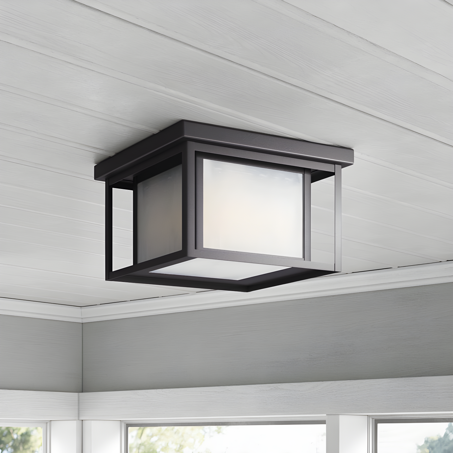 Vermont Square Outdoor Flush Mount