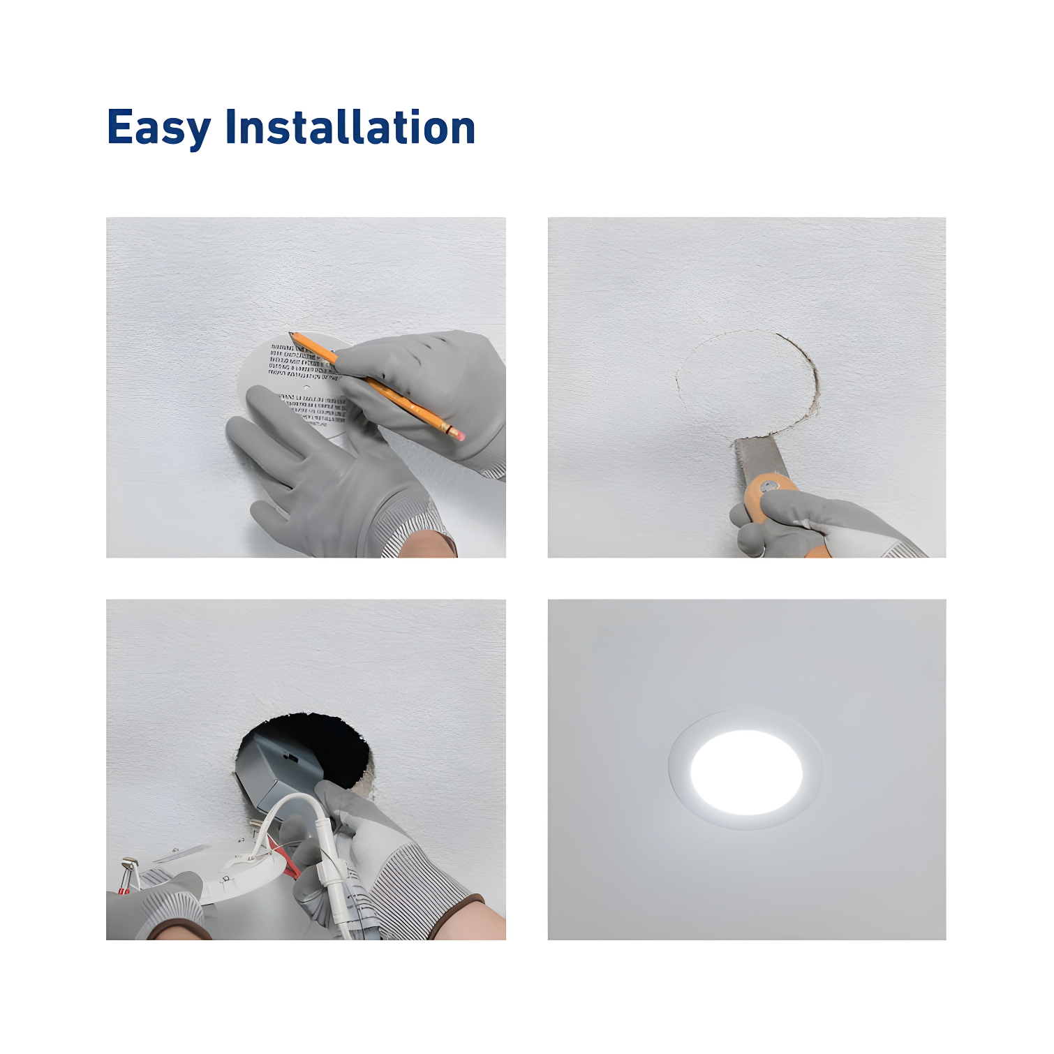 Wafer 4'' LED Retrofit Recessed Lighting Kit