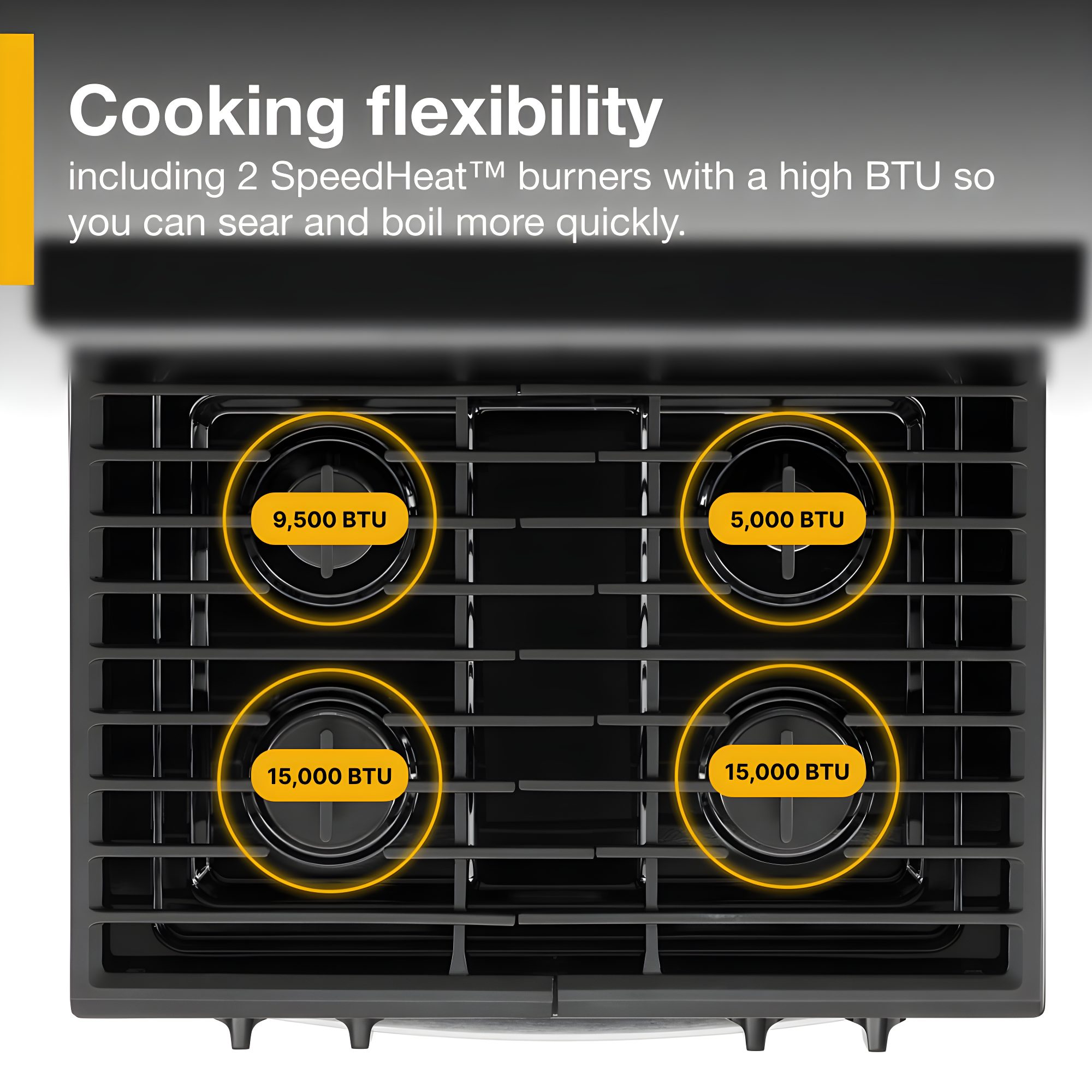 WHIRLPOOL WFG320M0MW 30" free standing gas range