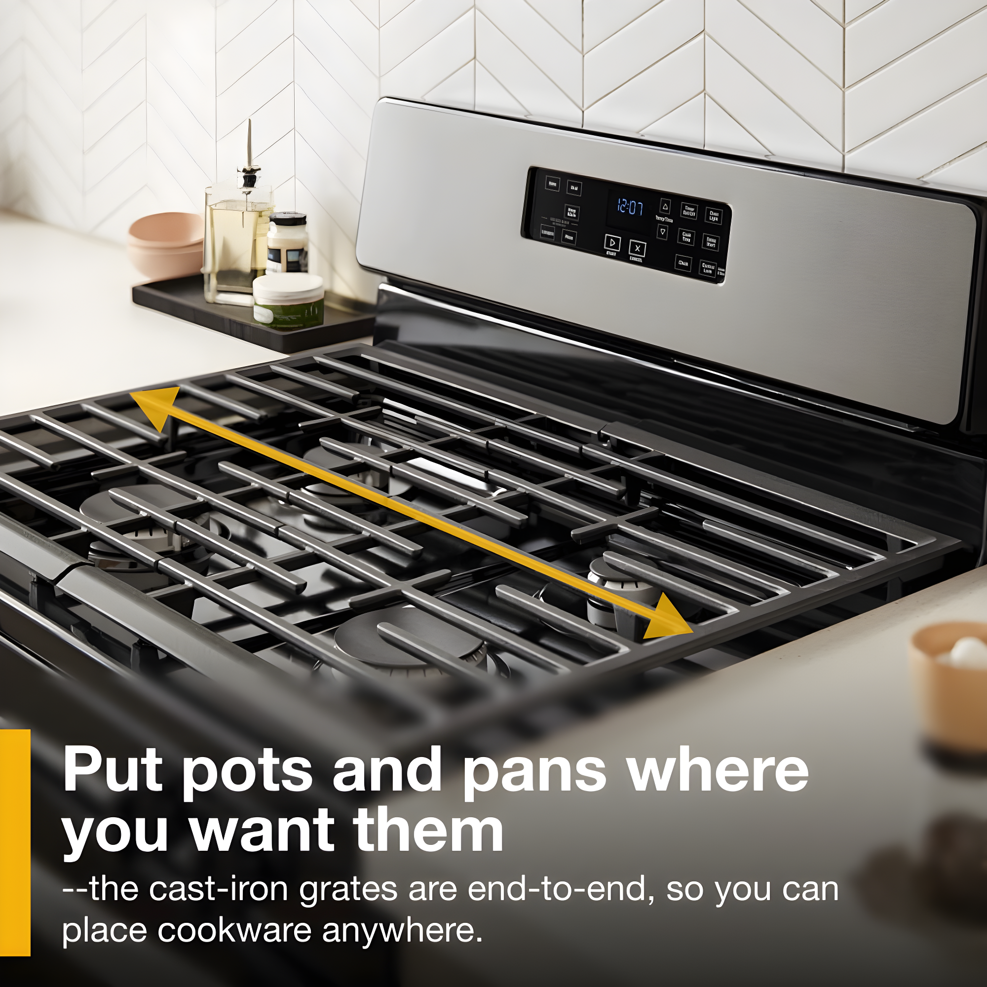 WHIRLPOOL WFG320M0MW 30" free standing gas range