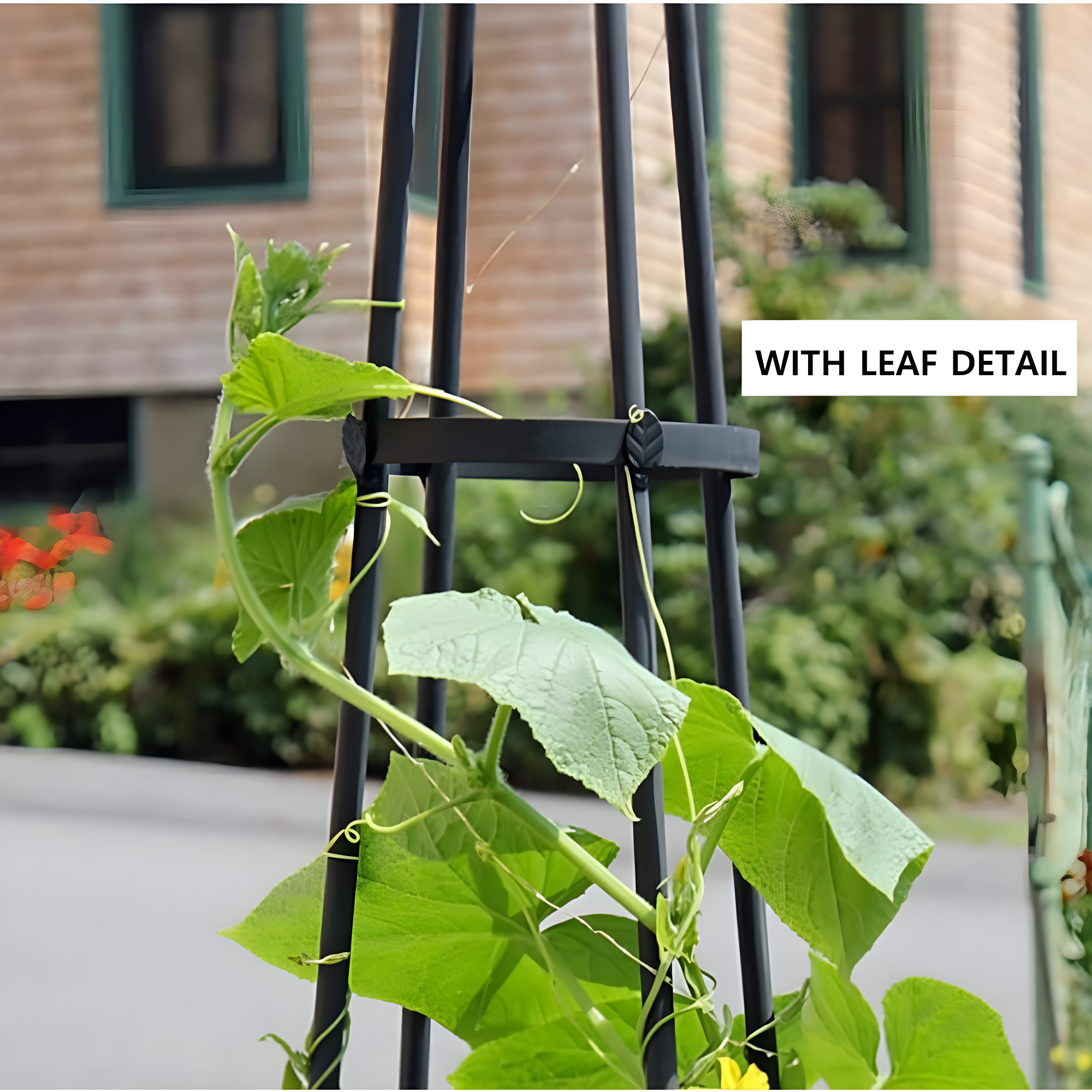 60" Tall Iron Obelisk Garden Trellis Graphite Powder Coat Finish - Achla Designs