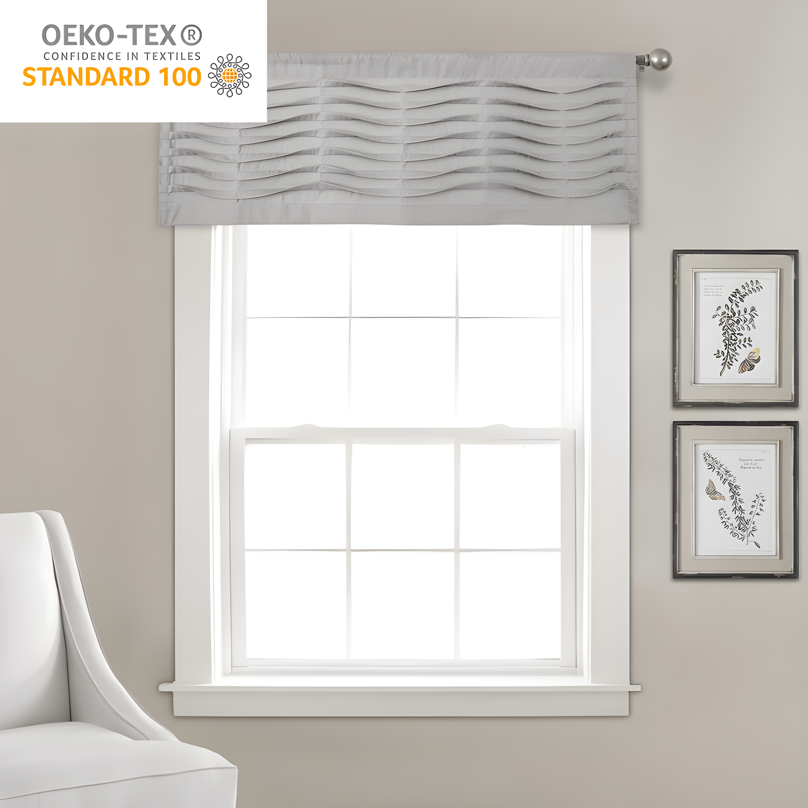 Lush Decor Tailored 52'' W Window Valance