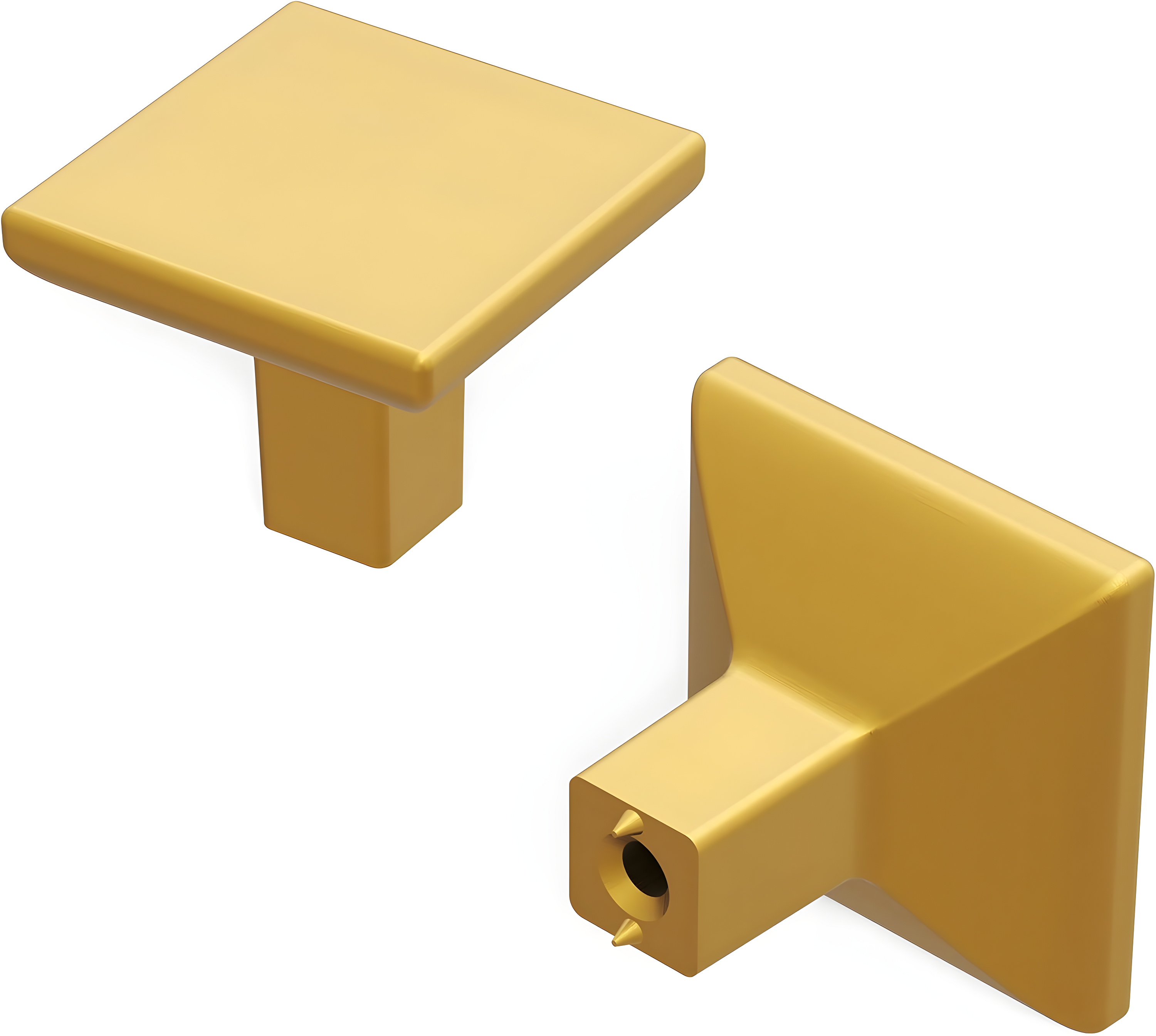 Skylight 1 1/4" Length Square Knob