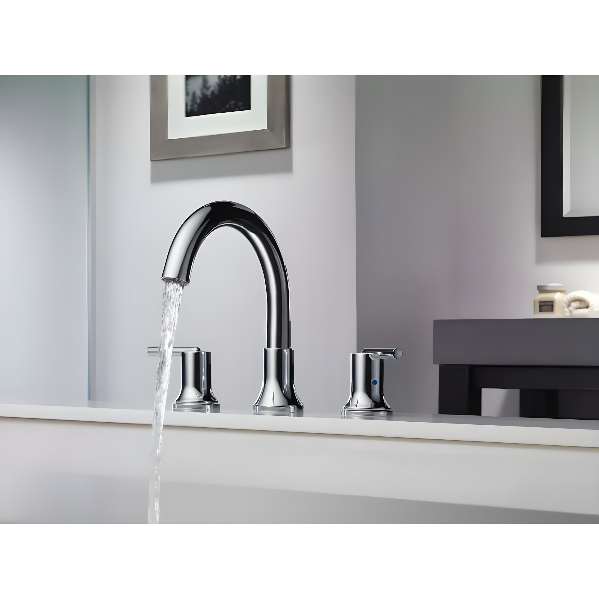 Trinsic Double Handle Deck Mounted Roman Tub Faucet