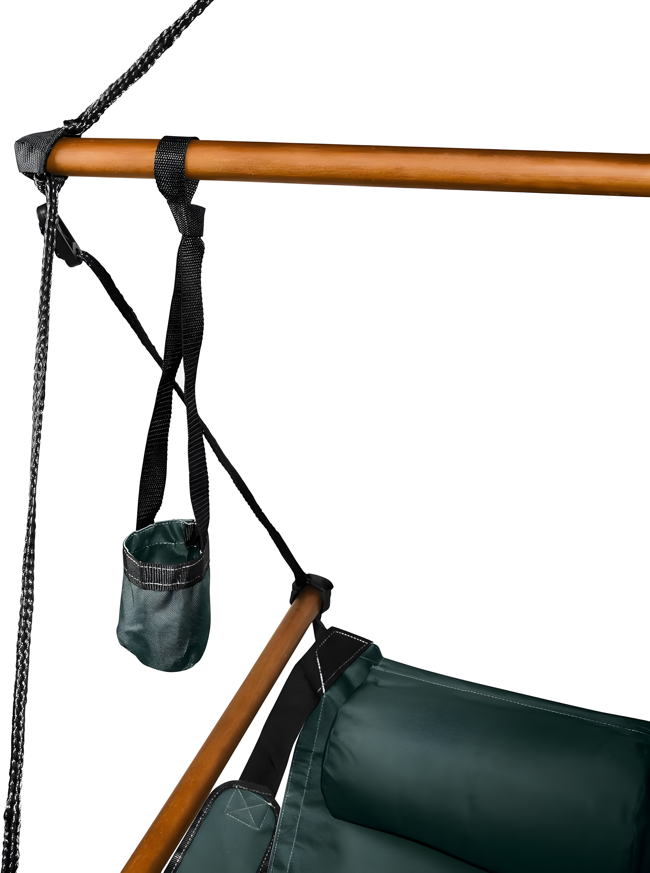 KingsPond 10002-KP Hammaka Hammocks Original Hanging Air Chair In Hunter Green