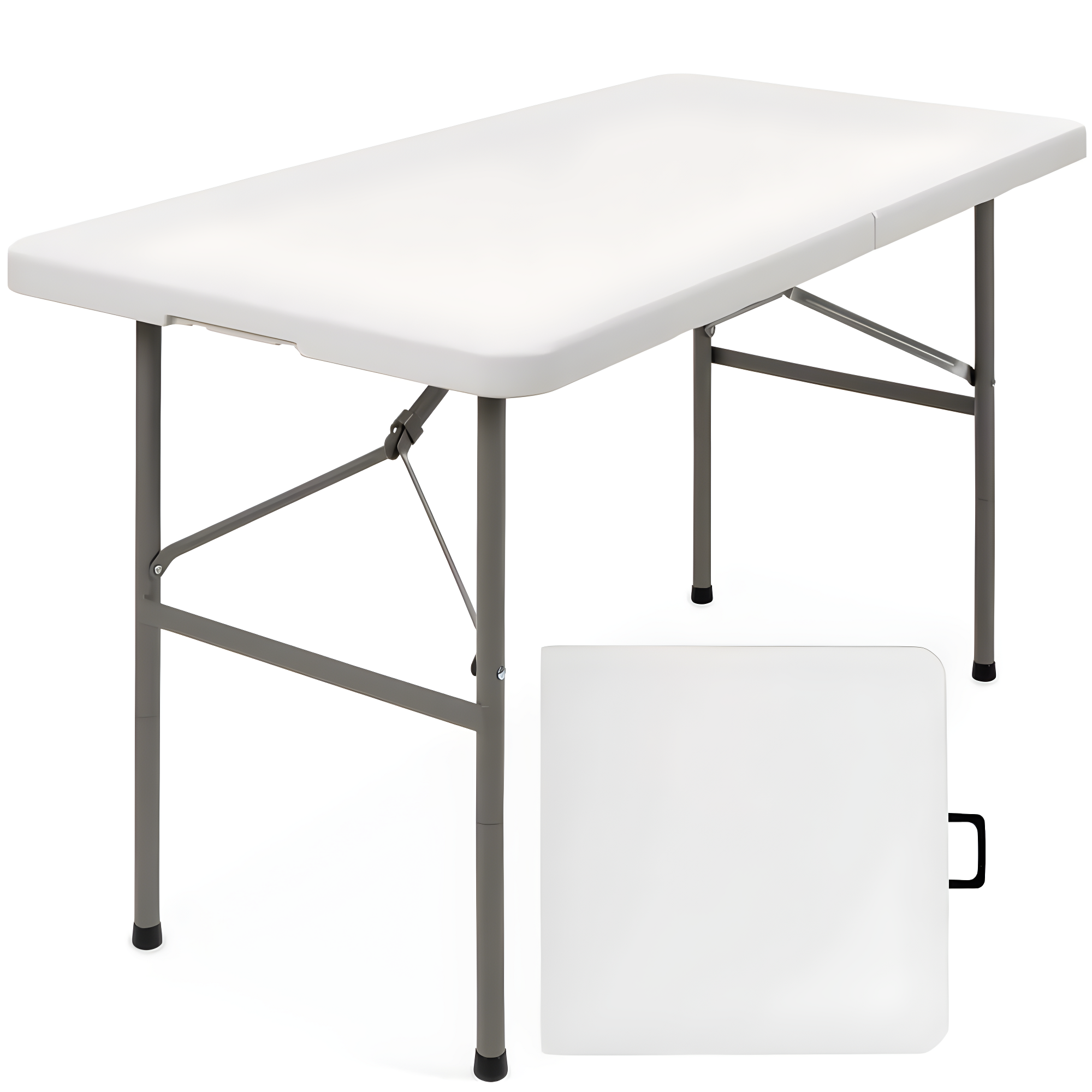 Best Choice Products Plastic Folding Table, Indoor Outdoor Heavy Duty Portable w/ Handle, Lock for Picnic