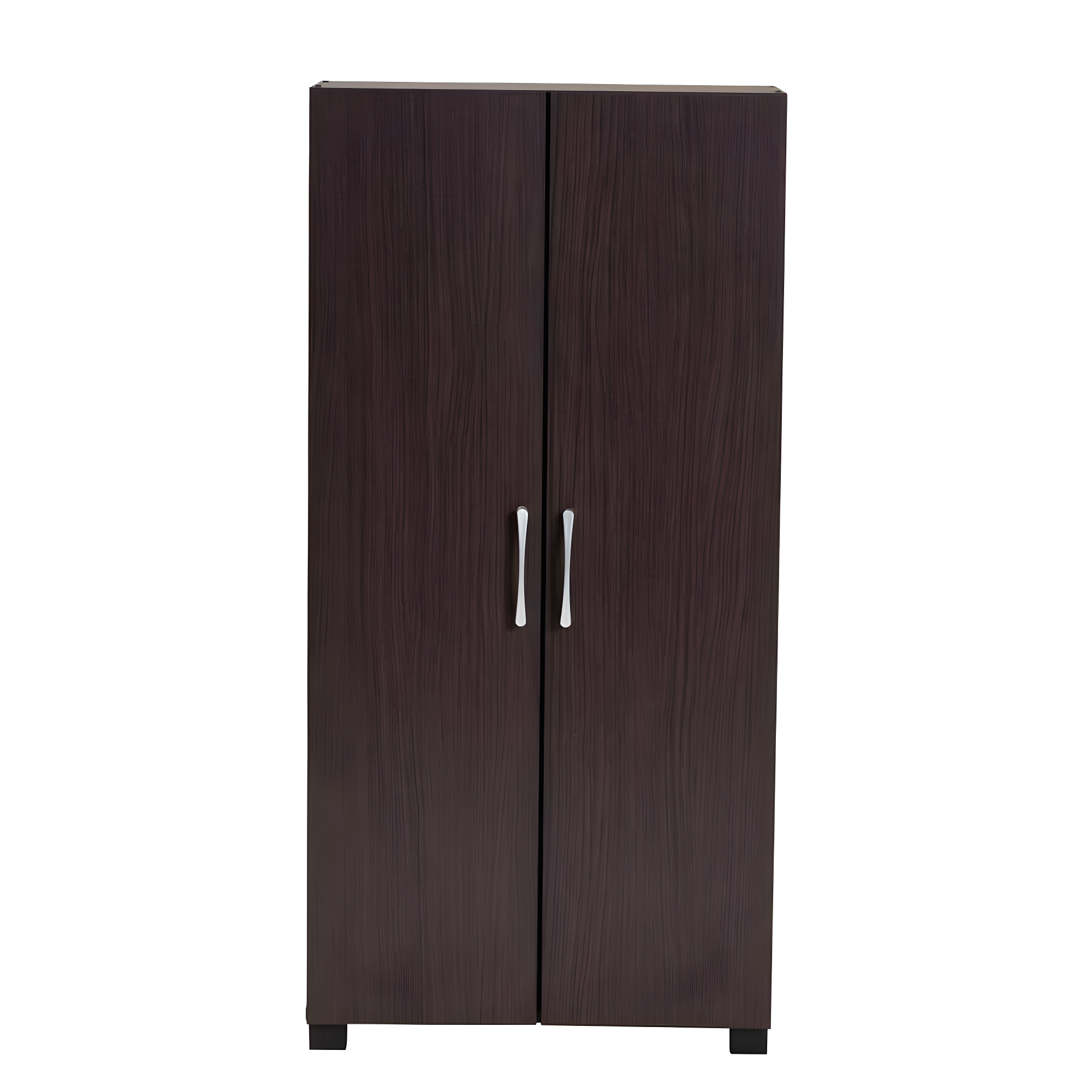 Marine Wenge Finished 2 Door Wood Entryway Shoe Storage Cabinet Brown - Baxton Studio: Organizer for 12 Pairs, Air Circulation Design