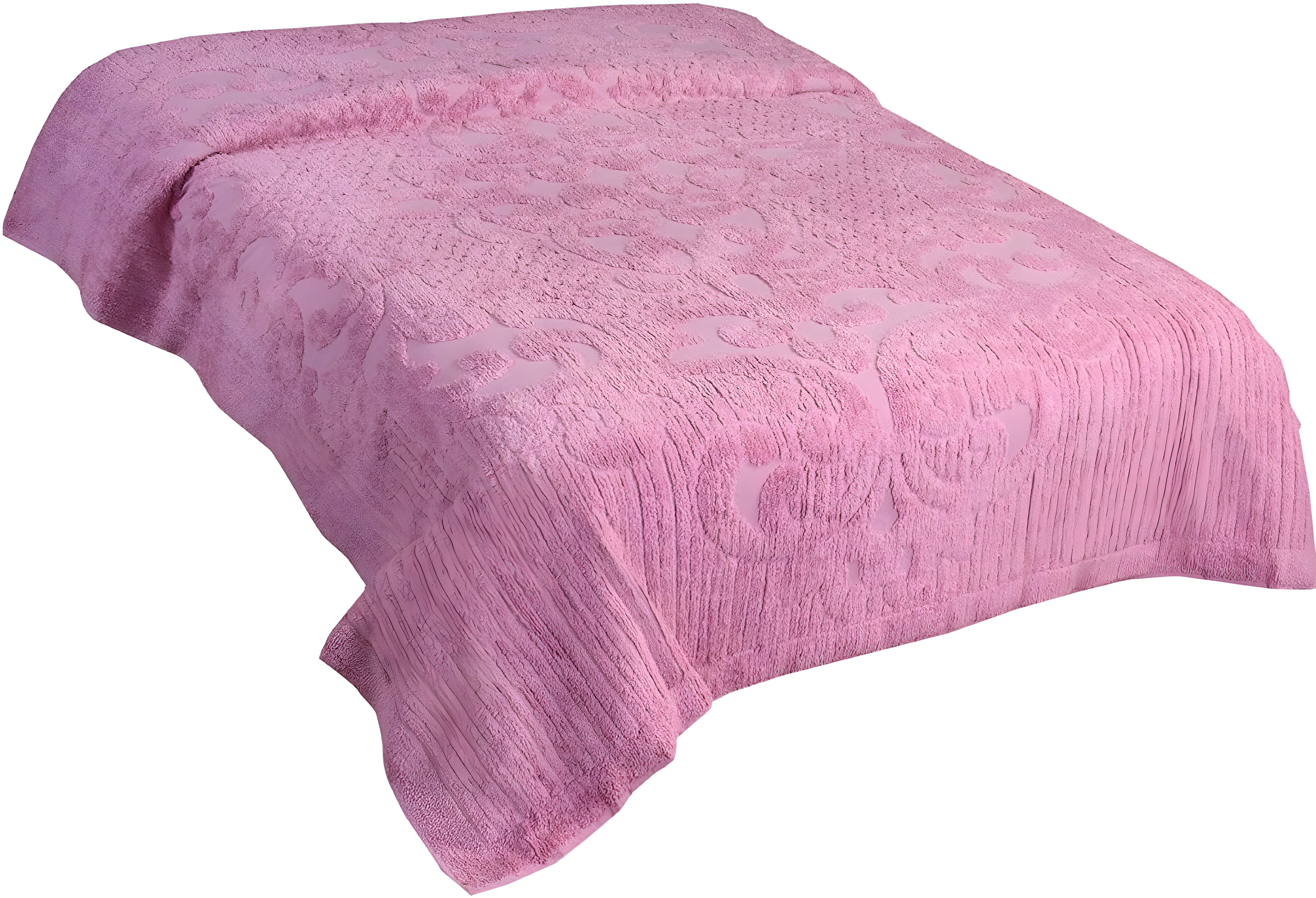 Ashton 100% Cotton Traditional Tufted Medallion Pattern Coverlet/Bedspread