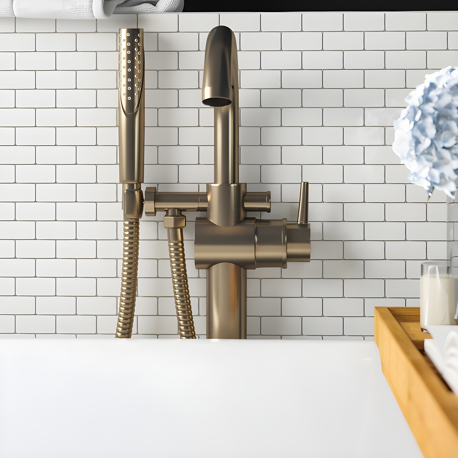 Trinsic Single Handle Floor Mounted Freestanding Tub Filler