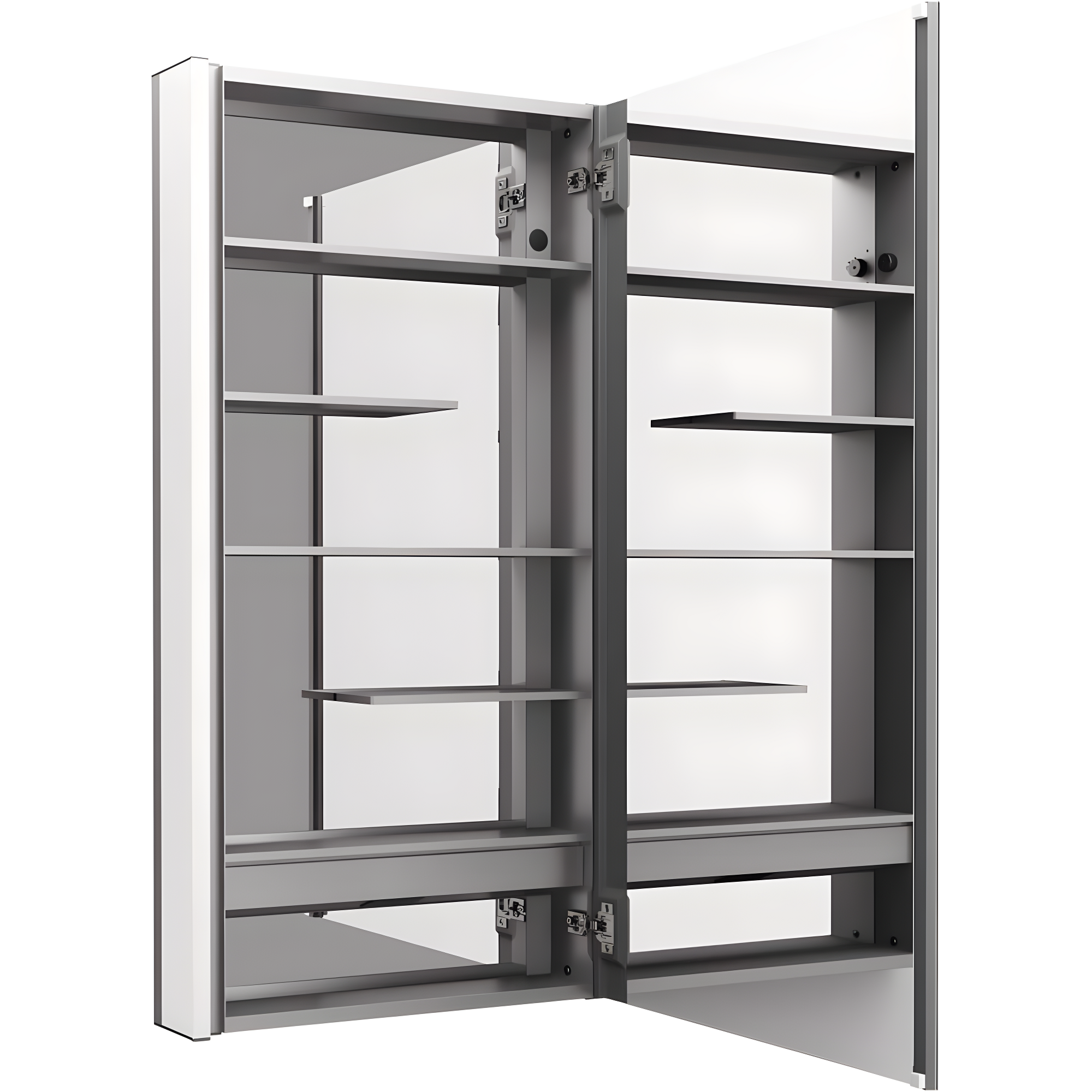 Maxstow Surface Mount Frameless Medicine Cabinet with LED Lighting