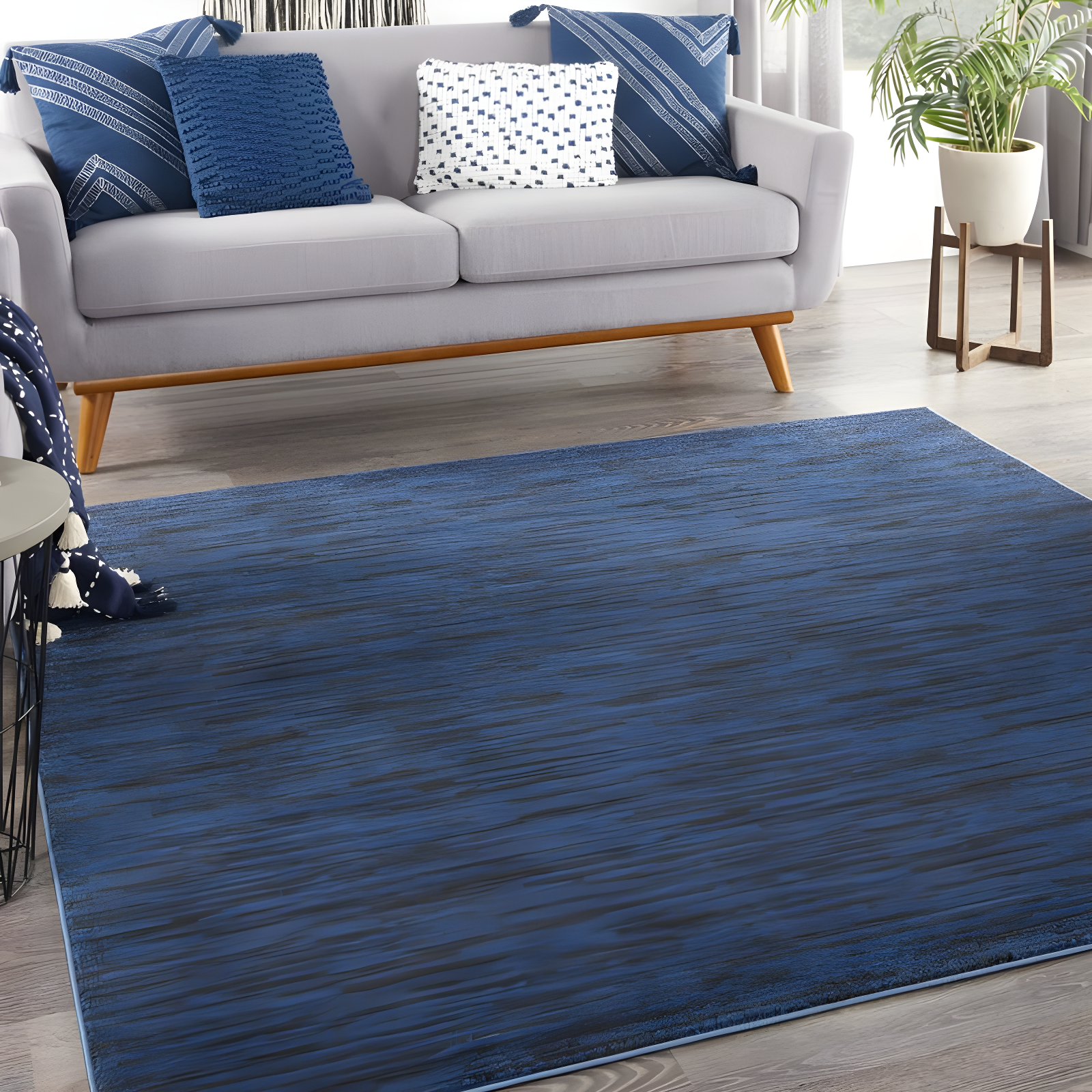 Nourison Nourison Essentials NRE01 Indoor/outdoor Area Rug - Midnight Blue 7' x square