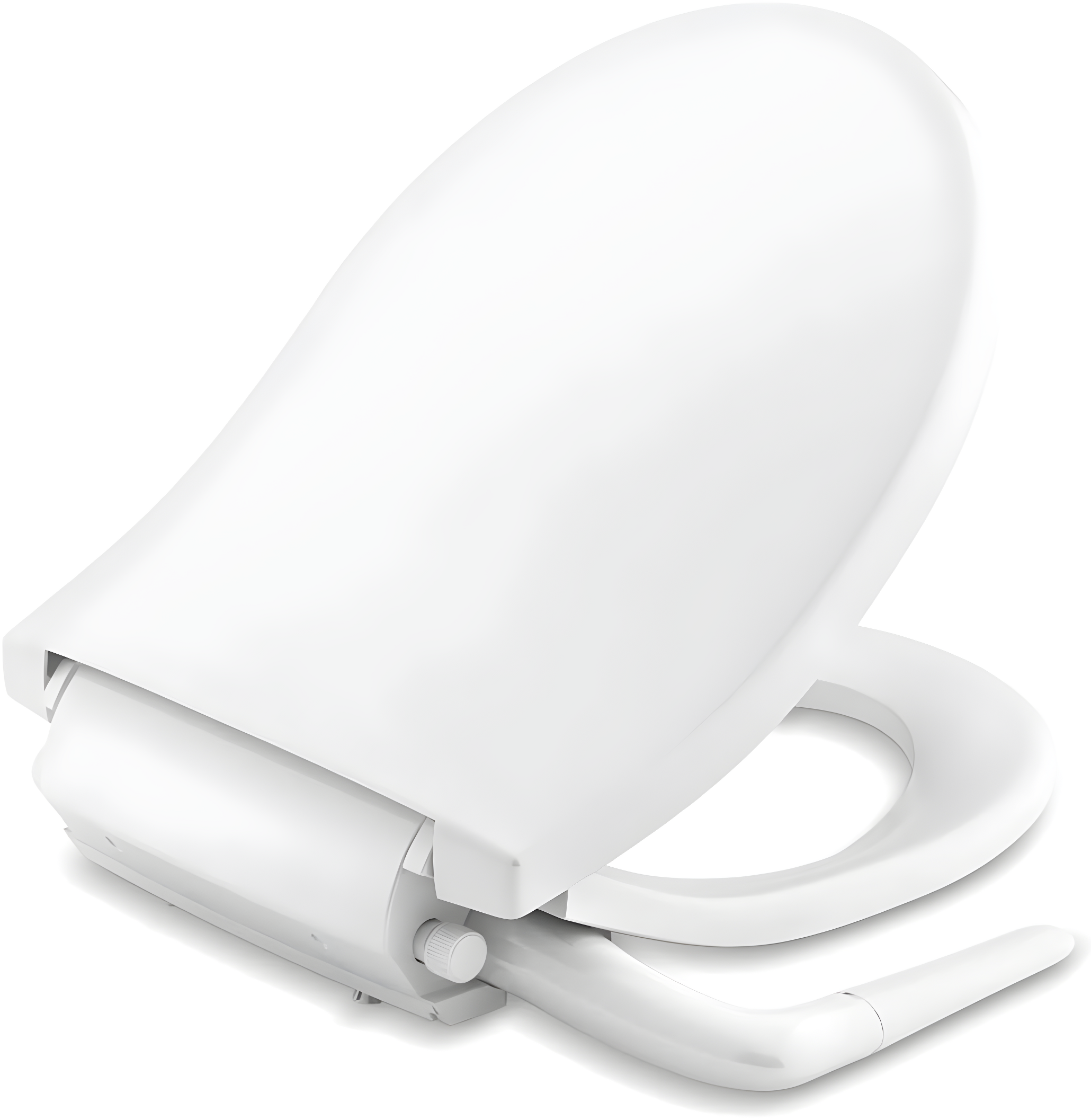 PureWash M250 Round Bidet Toliet Seat, Manual Non-Electric Bidets for Existing Toilets