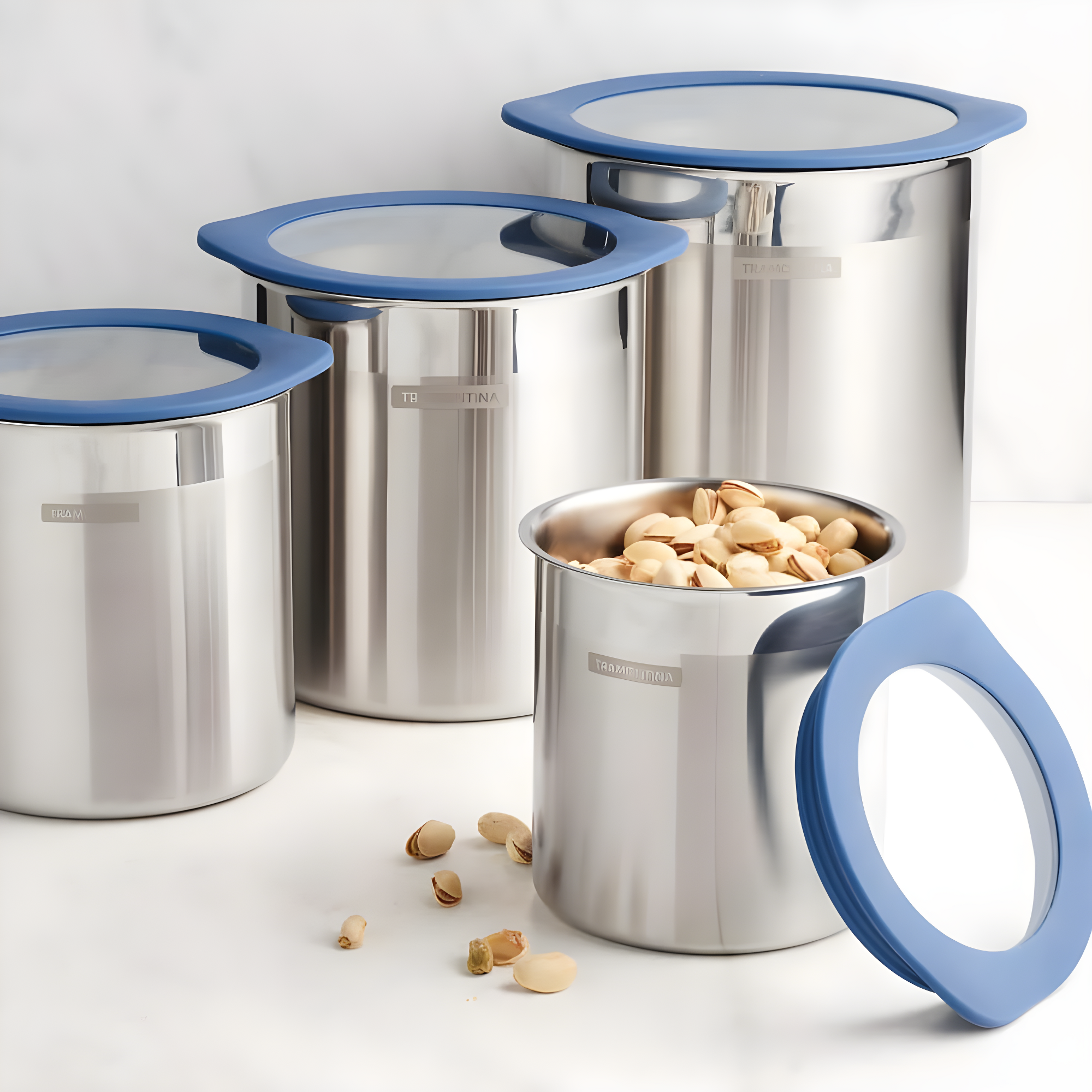 Tramontina 4 Piece Kitchen Canister Set