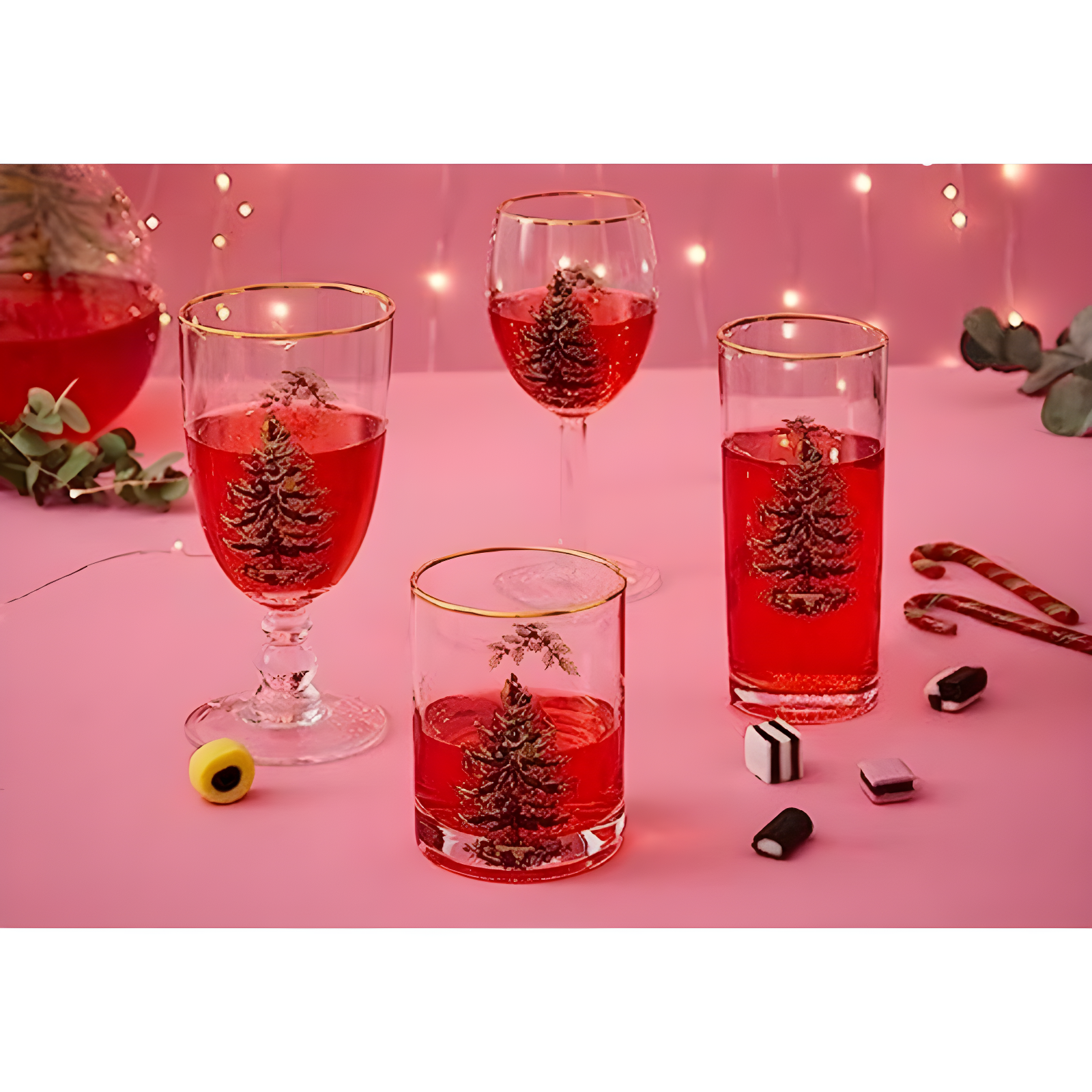 Spode Christmas Tree Wine Glasses (Set of 4)