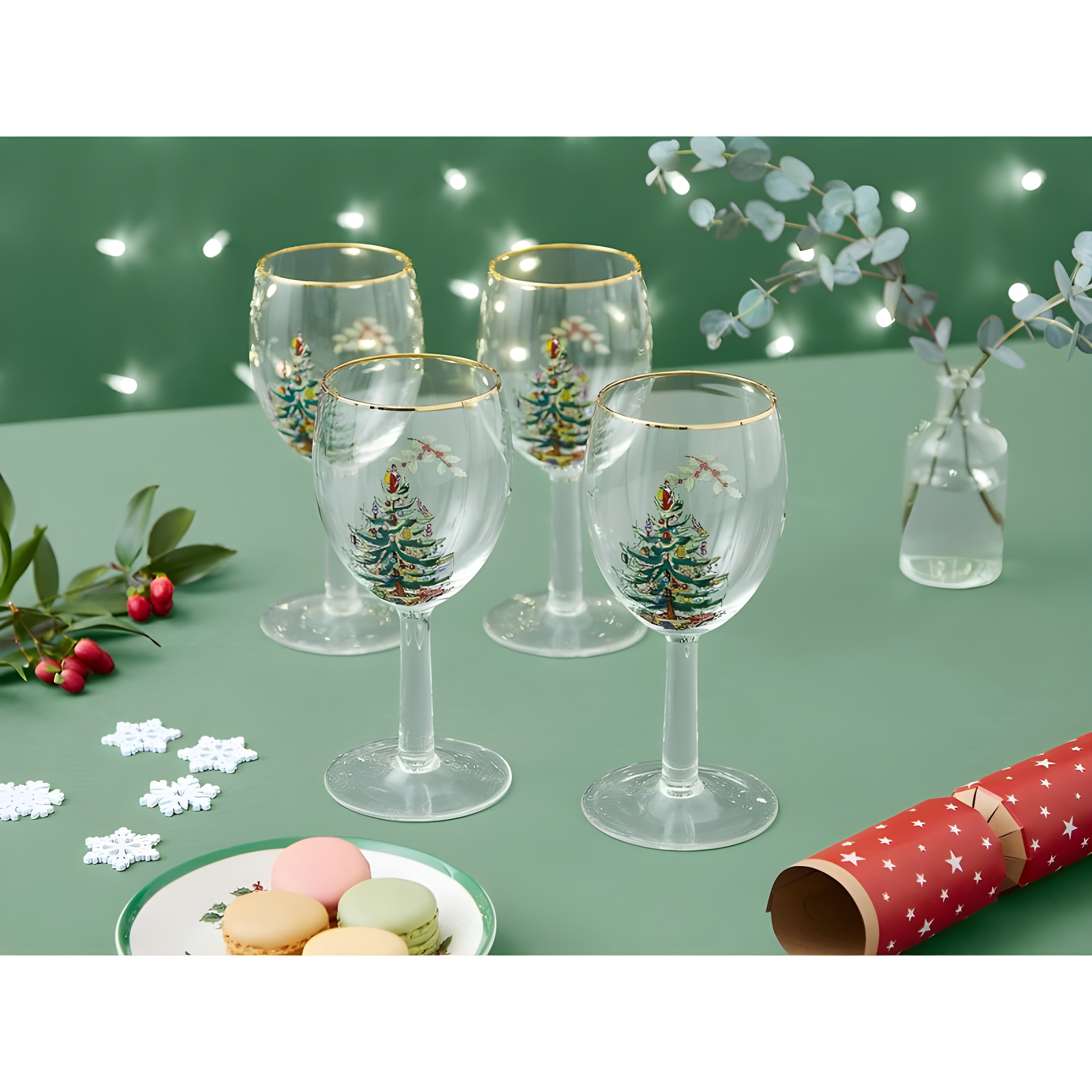 Spode Christmas Tree Wine Glasses (Set of 4)