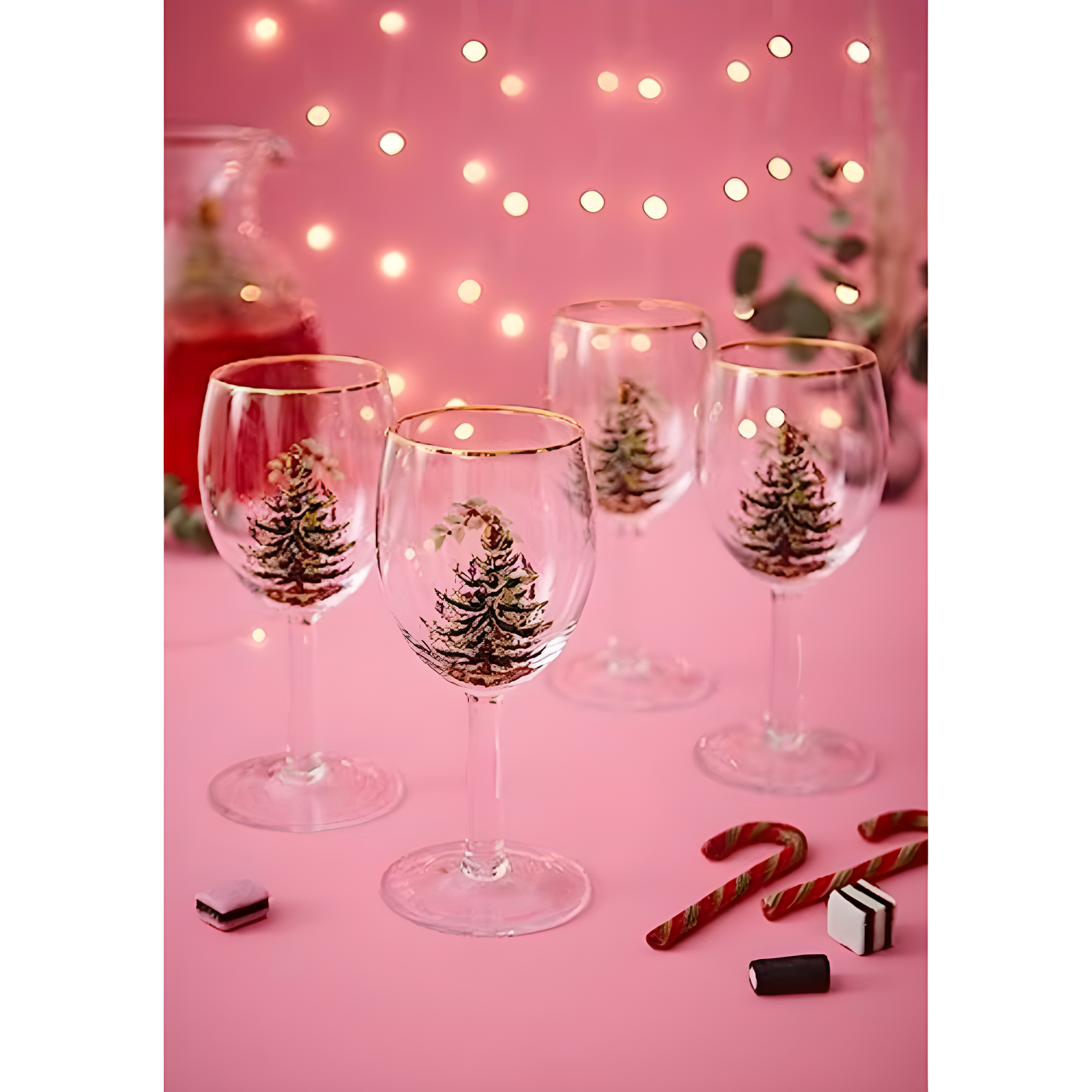 Spode Christmas Tree Wine Glasses (Set of 4)