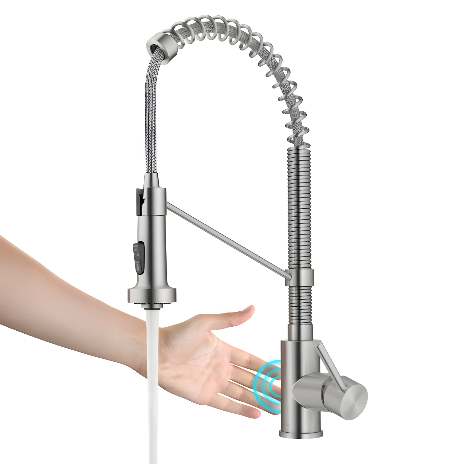 Kraus Bolden Touchless Sensor Commercial Style 2-Function Single Handle Pull-Down Kitchen Faucet