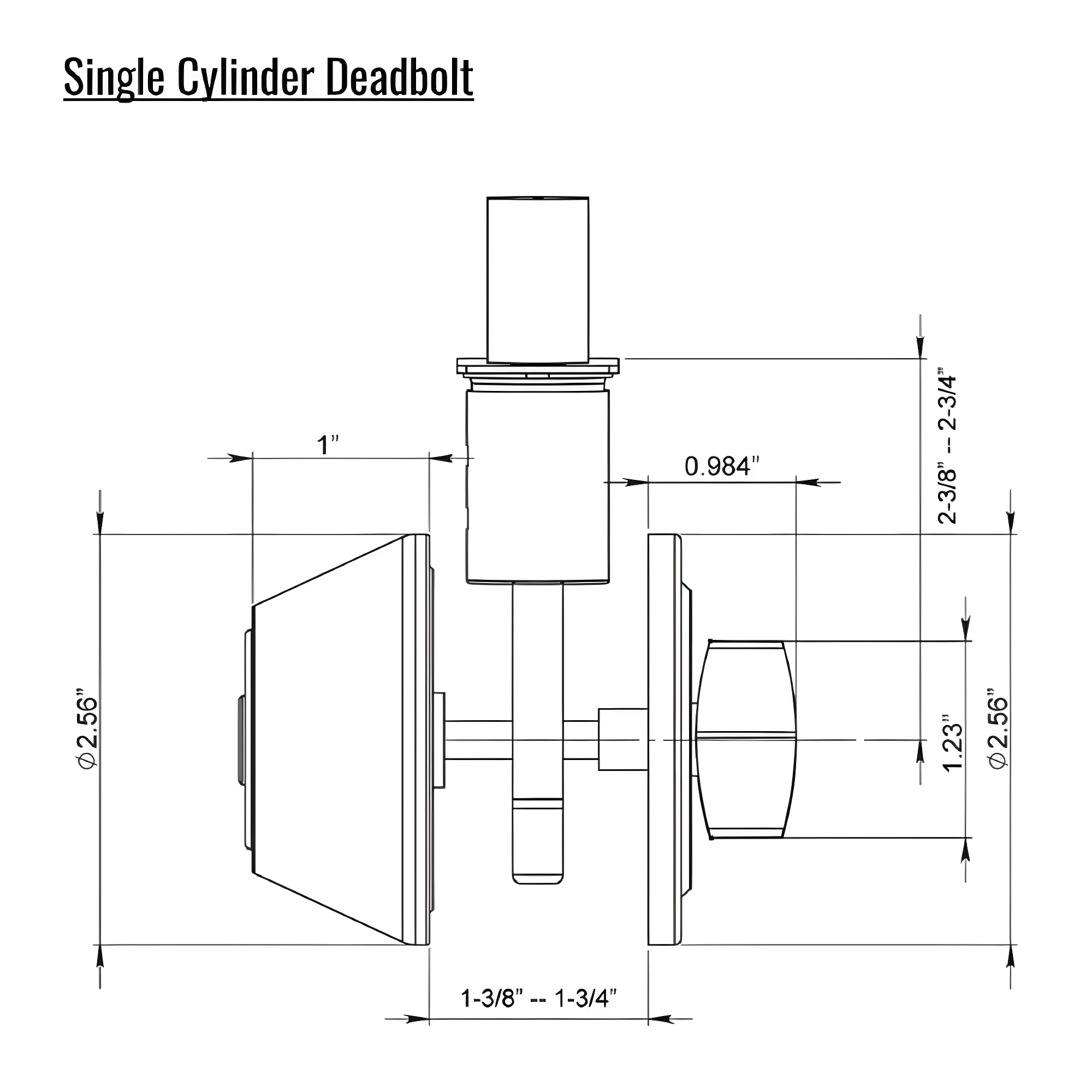 Single Cylinder Deadbolt