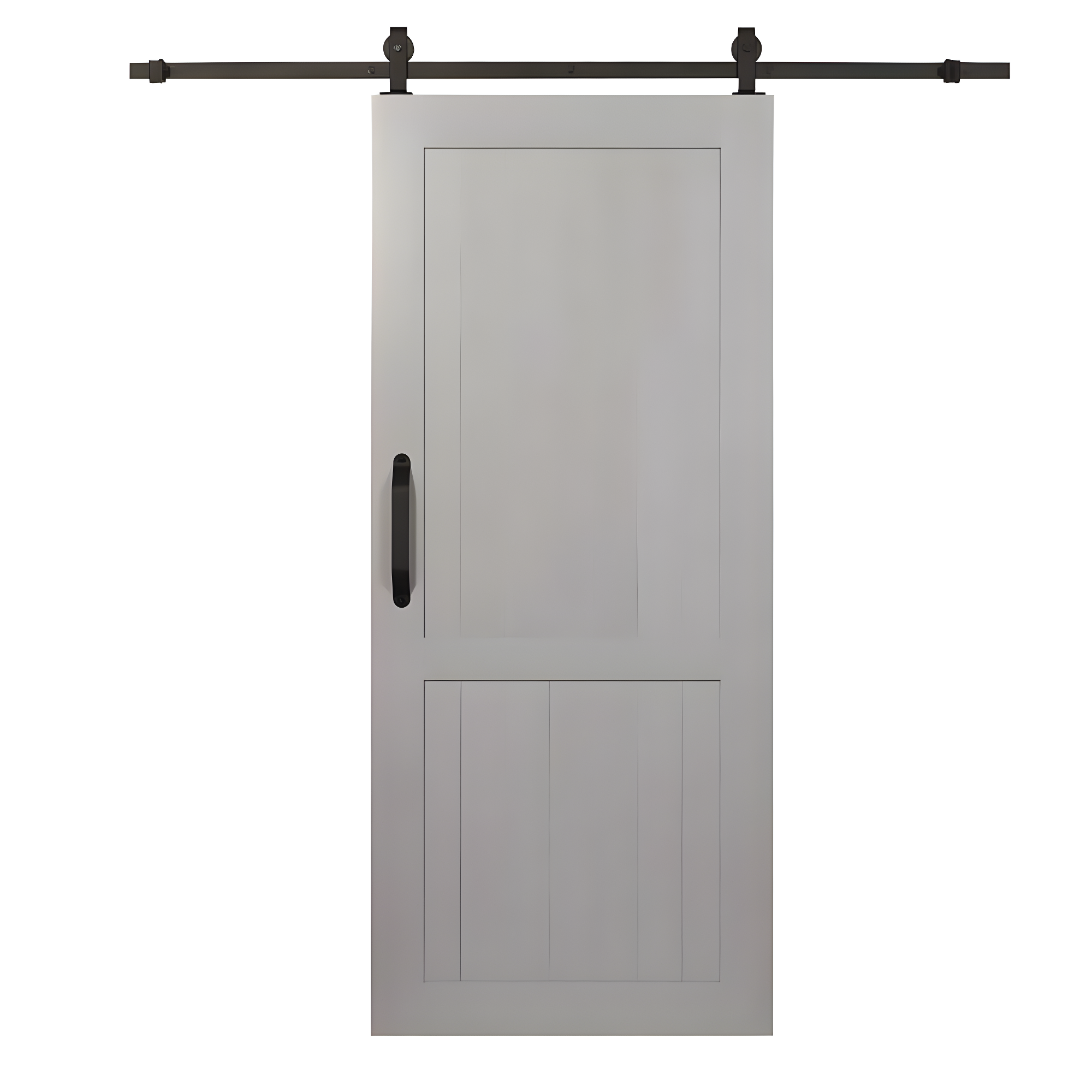 Millbrooke 84'' Hollow Paneled with Installation Hardware Kit Barn Door