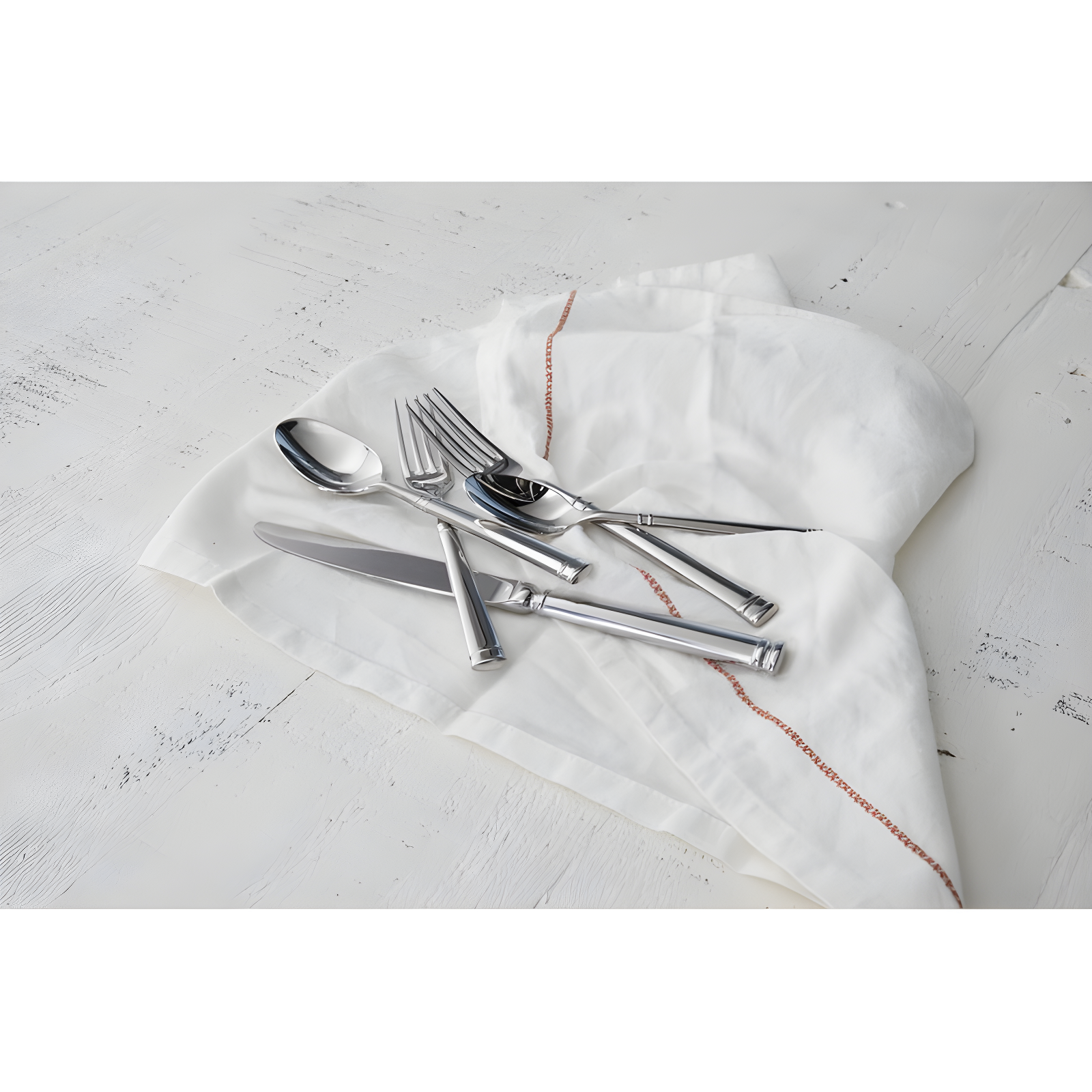 Fortessa Bistro Stainless Steel Flatware Set, Service for 4