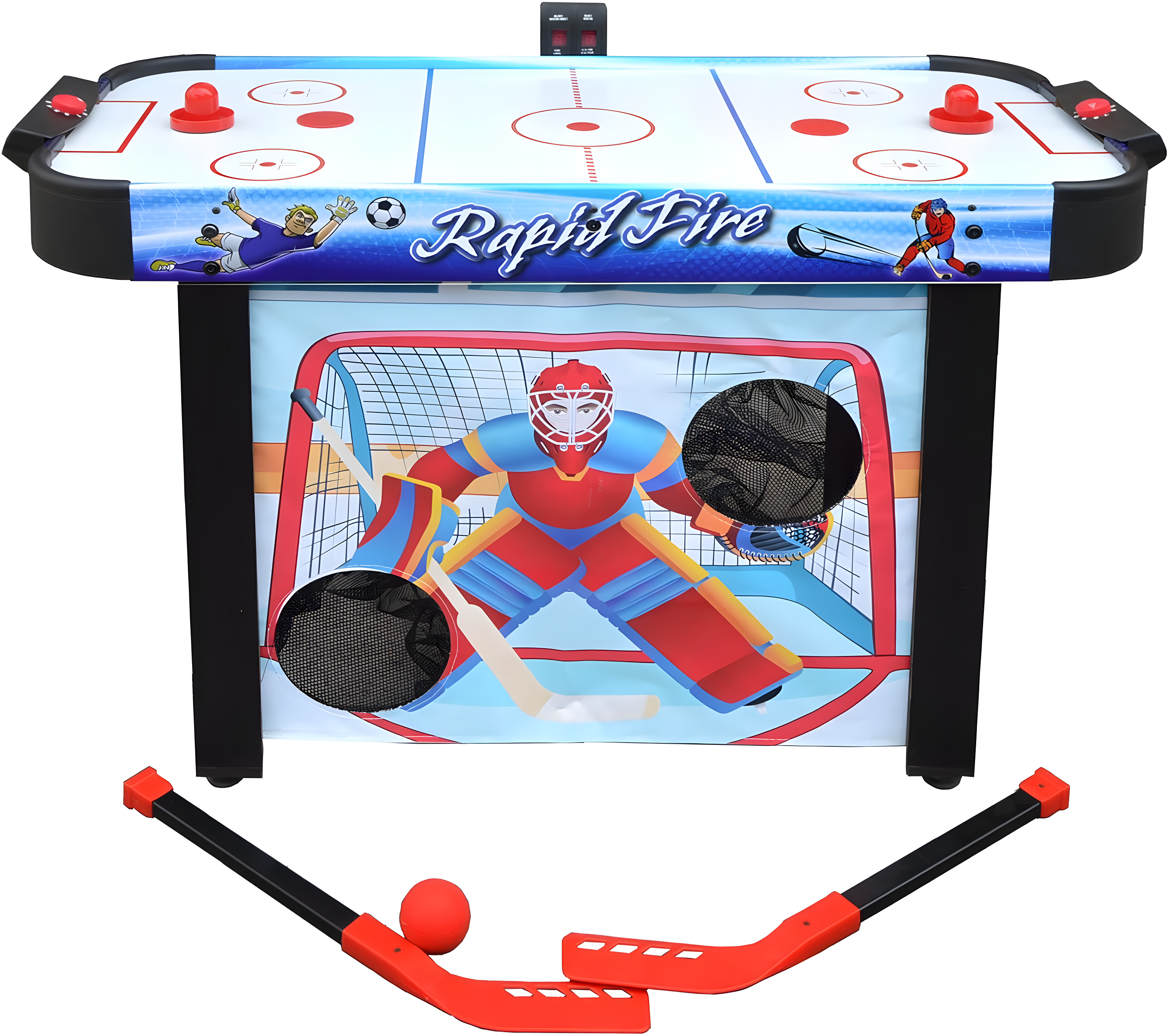 42" Rapid Fire Air Hockey Multi-Game Table